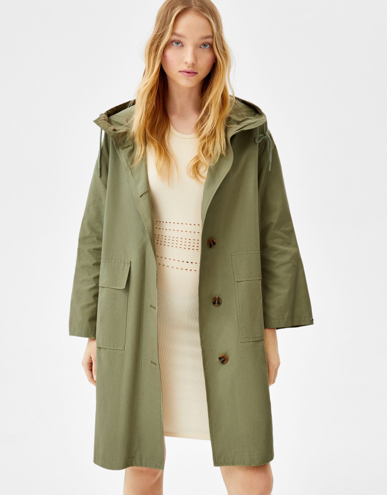 bershka trench coat