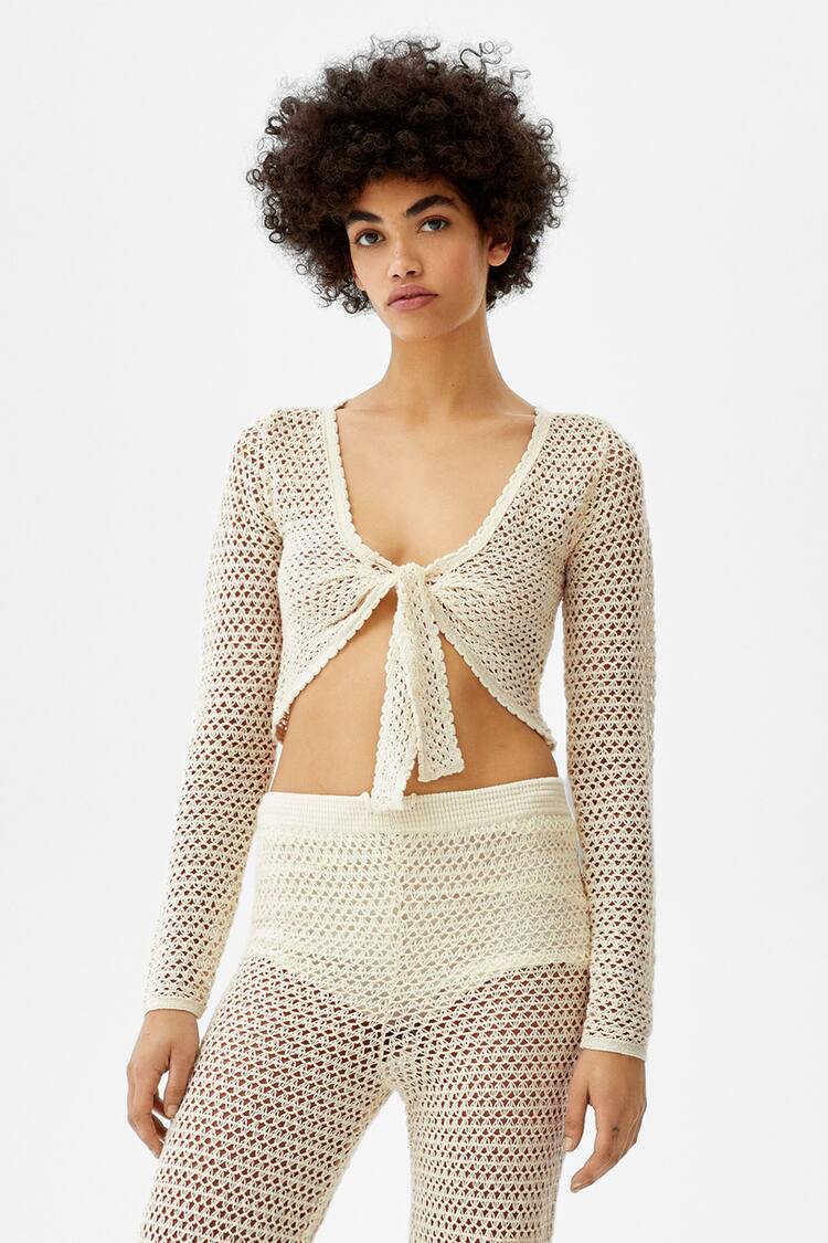 Crochet bolero jacket