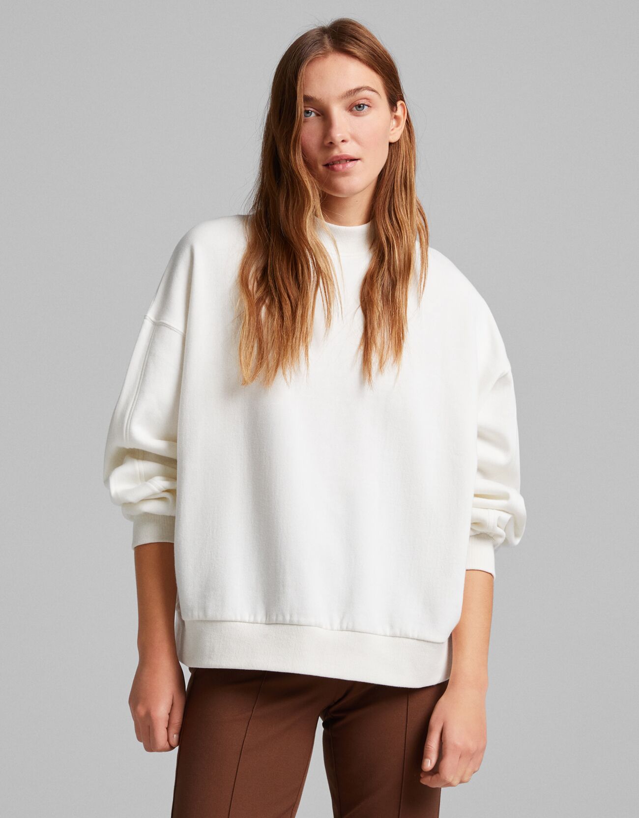 half neck sweatshirt