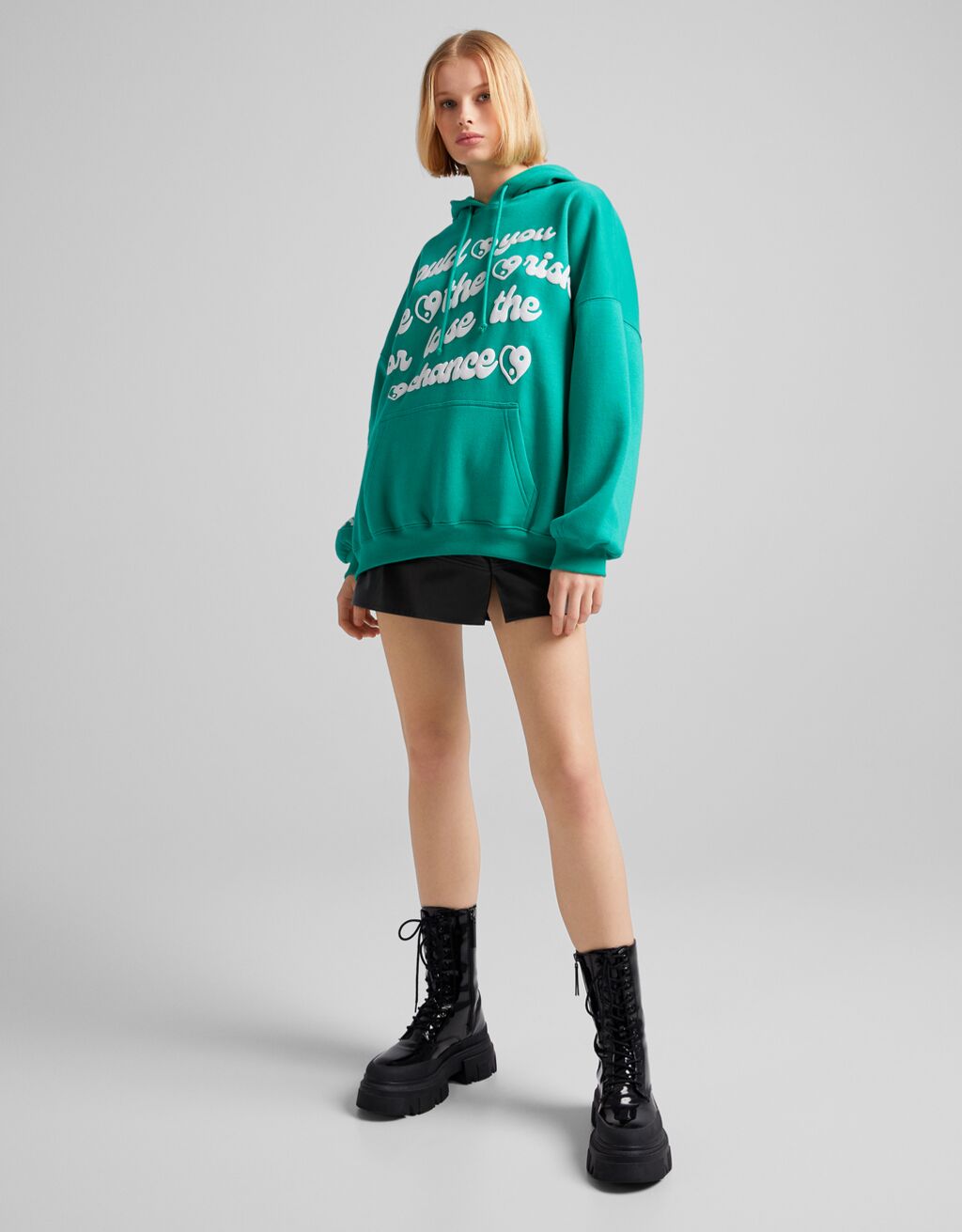 Sudaderas Hombre | Bershka Sudadera Capucha Print Grafiti Rosa - Bellavista