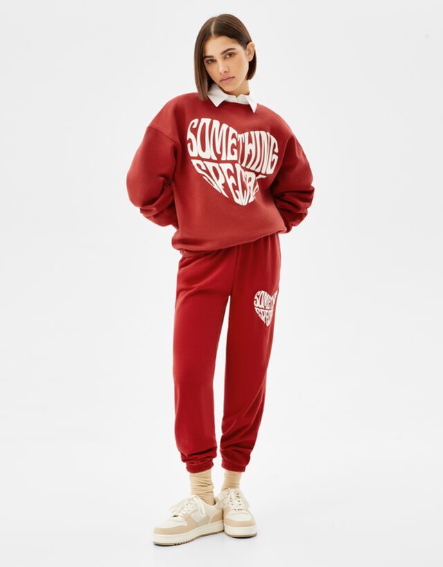Puff print oversize sweatshirt 