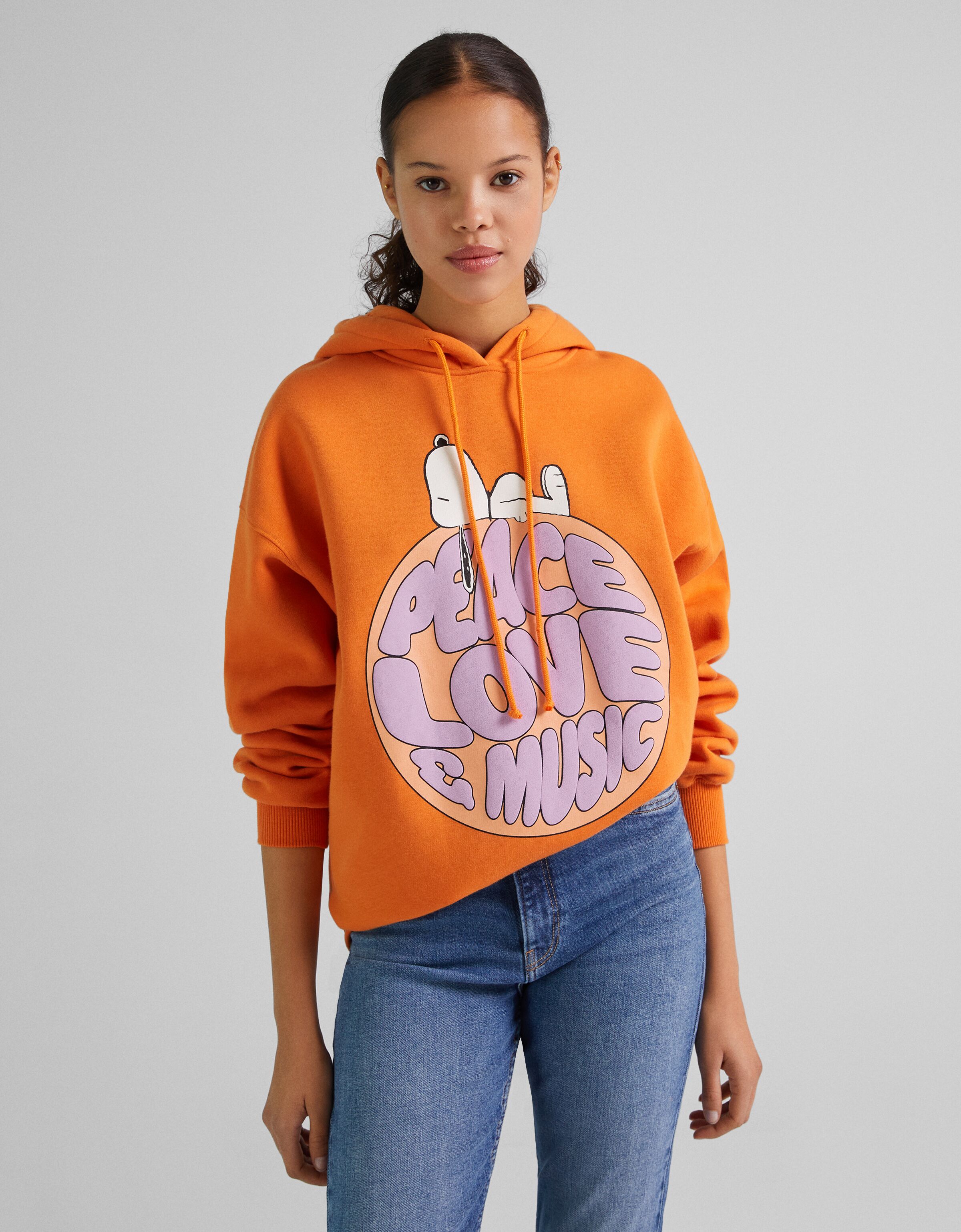 Hoodie with a Snoopy print - Woman 