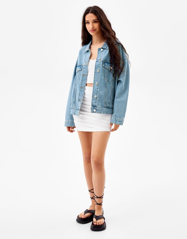 Oversized denim jacket - Jackets and 