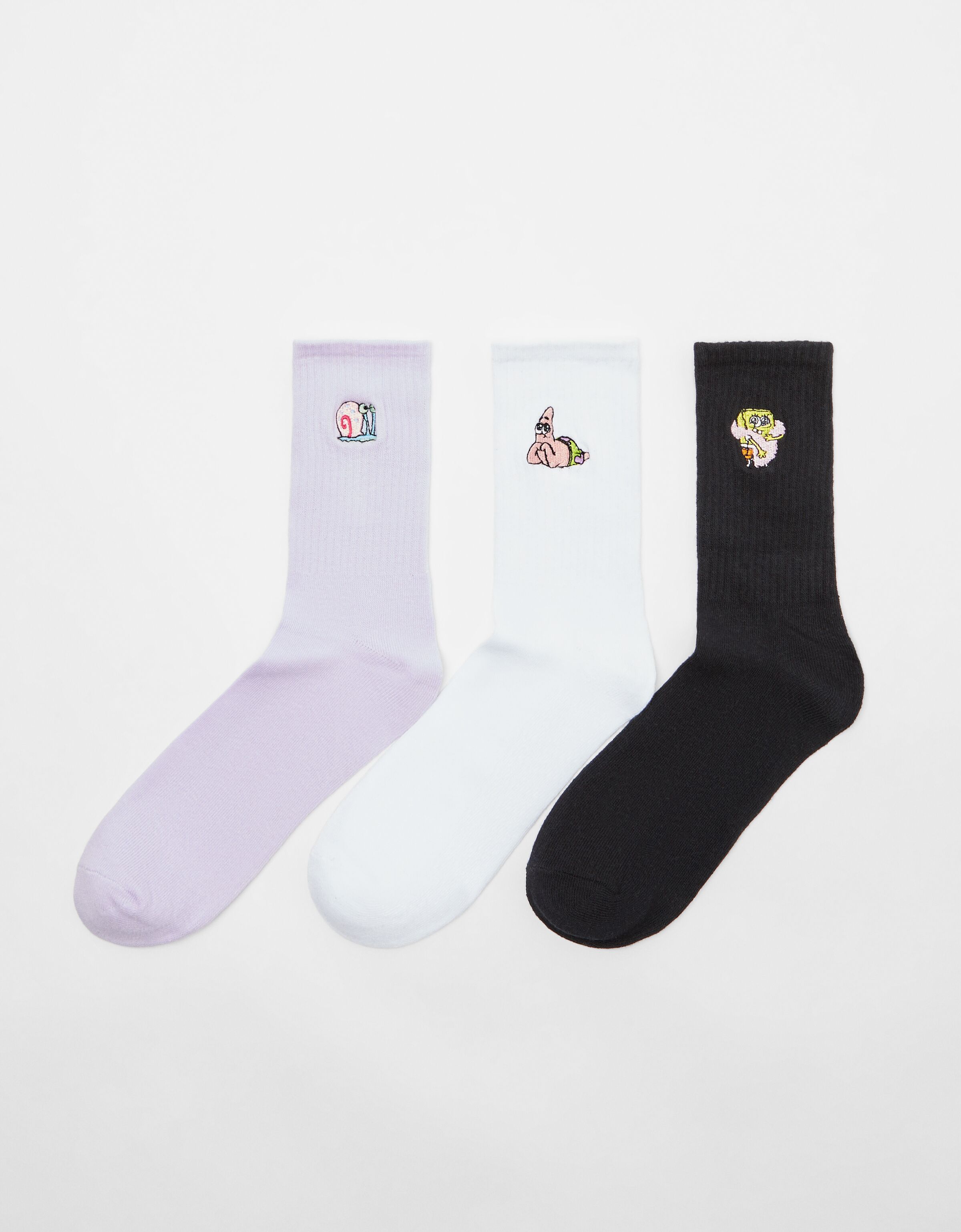 Calcetines bordado Bob Esponja - Mujer | Bershka