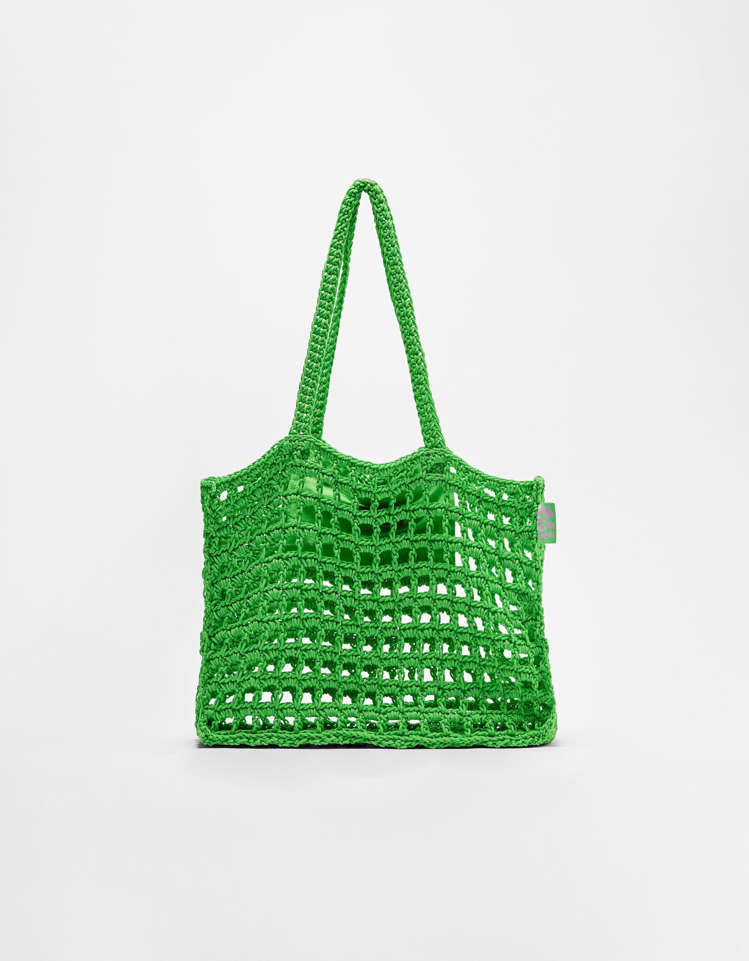 Bolso shopper crochet - Mujer | Bershka