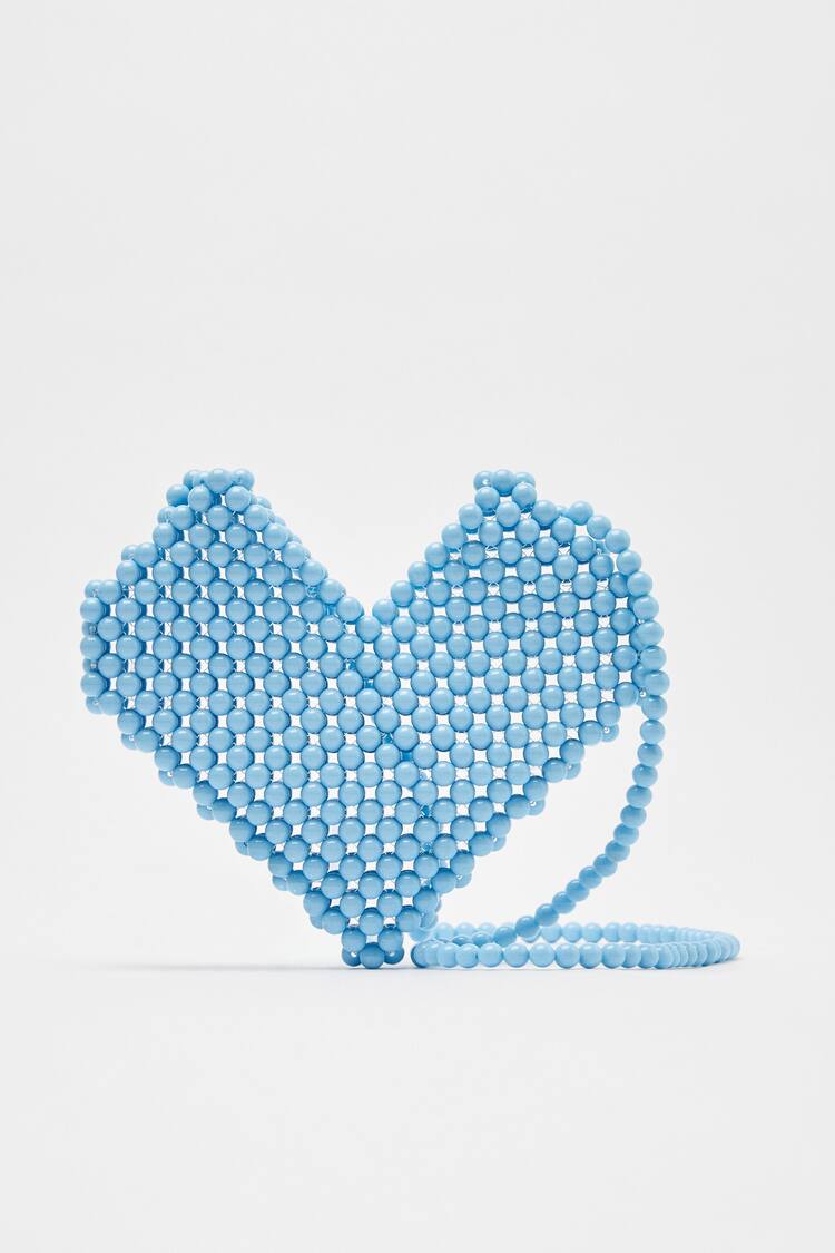 Heart bag with beads