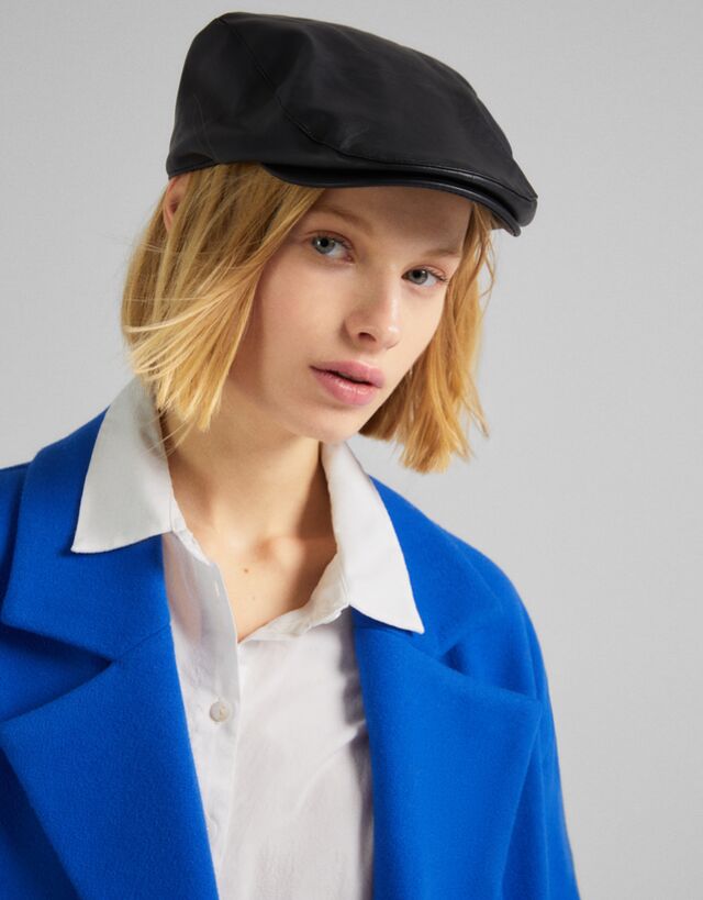 Faux leather beret - Accessories 