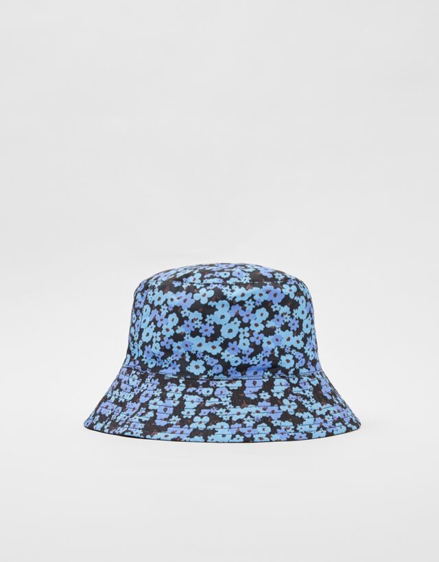 Reversible floral print bucket hat 