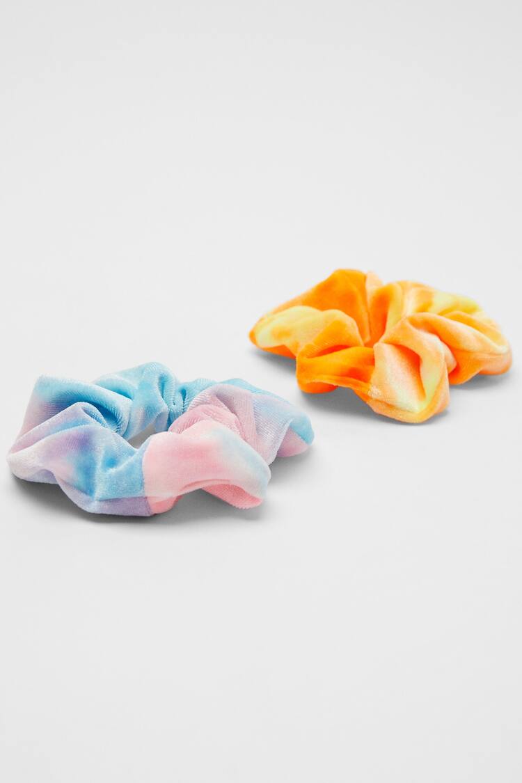 Set of 2 tie-dye scrunchies