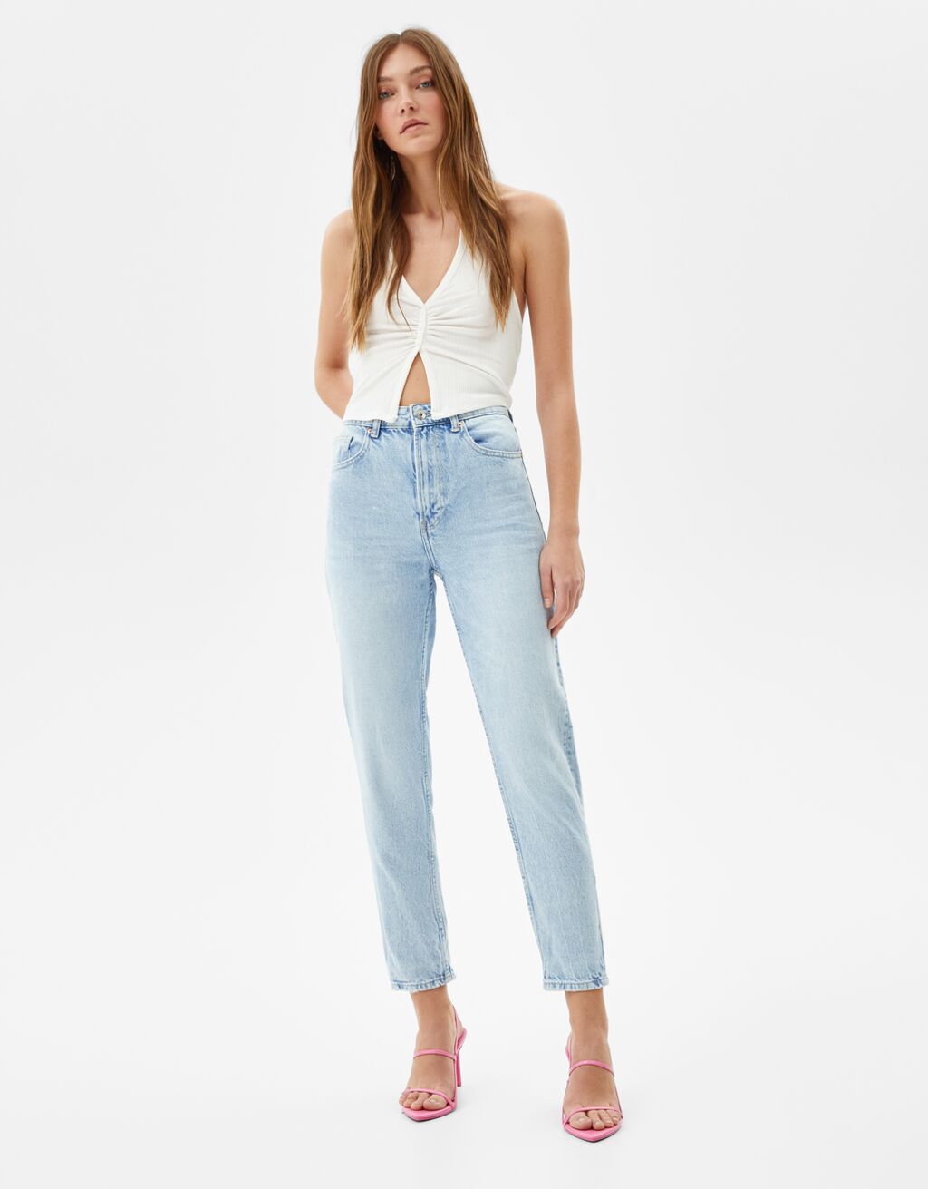 Jeans mom fit - Denim - Donna | Bershka