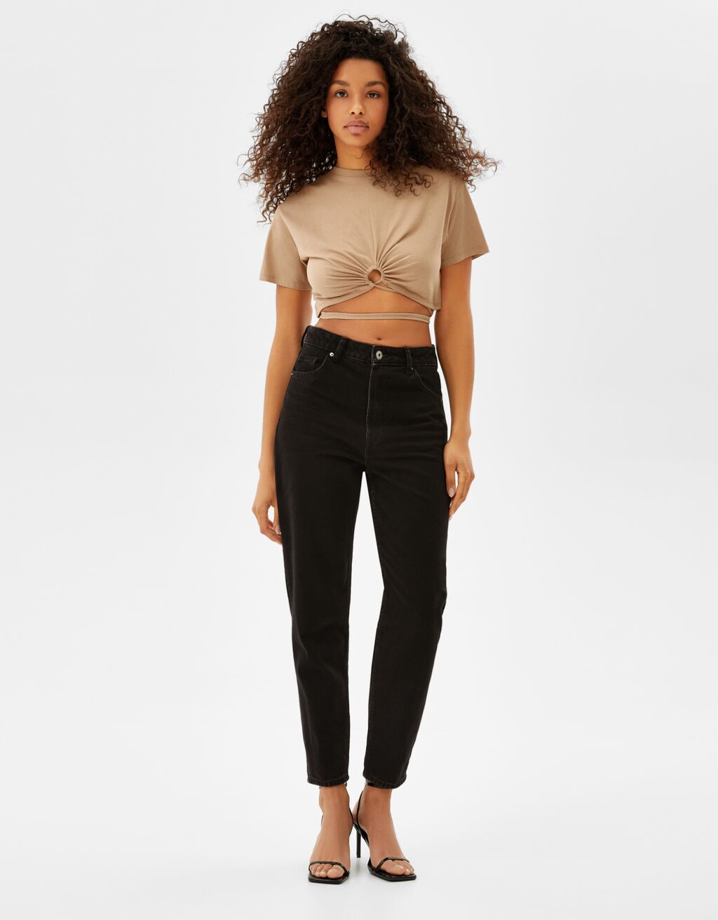 Mom jeans - Denim - Woman | Bershka