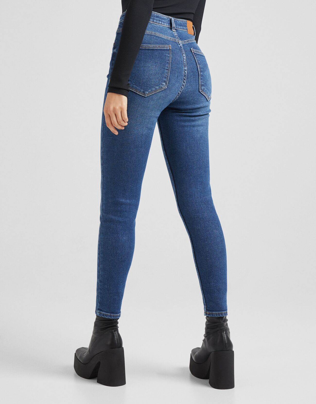 bershka super skinny high rise