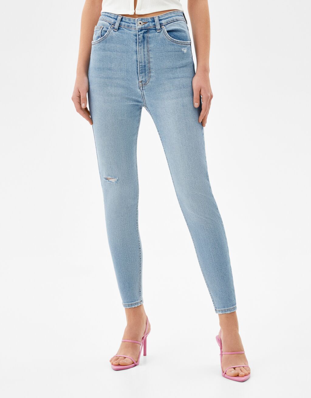 Super high waist jeans - Woman | Bershka