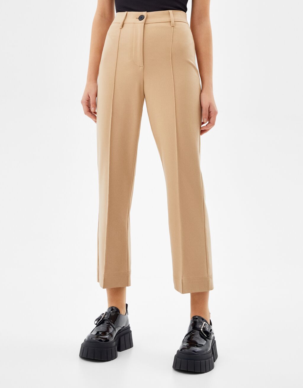 Kick flare trousers - BERSHKA - Woman