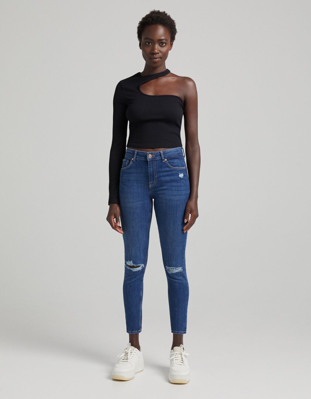 Jeans push up low waist - Denim - Donna | Bershka