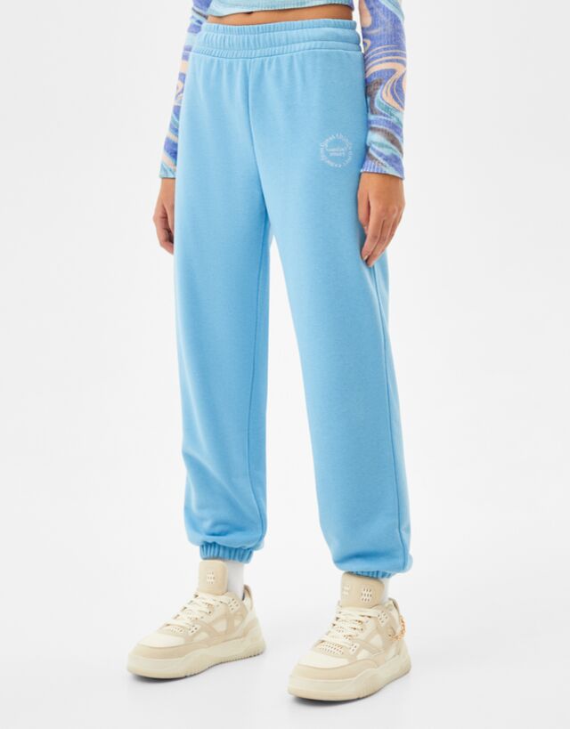 Plush sweatpants - Woman | Bershka