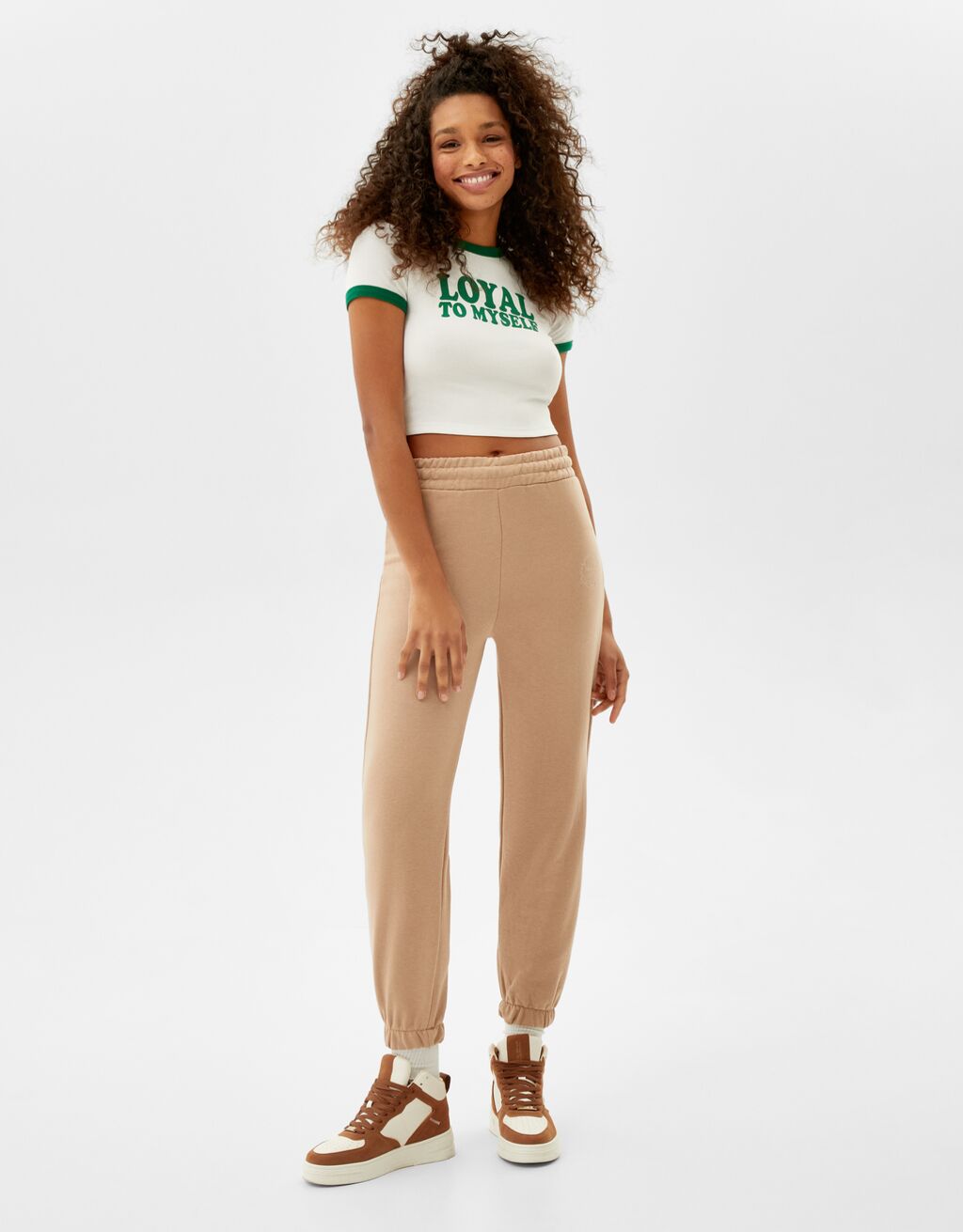 Pantalón jogger felpa - RANGO DE PRECIO - Mujer | Bershka