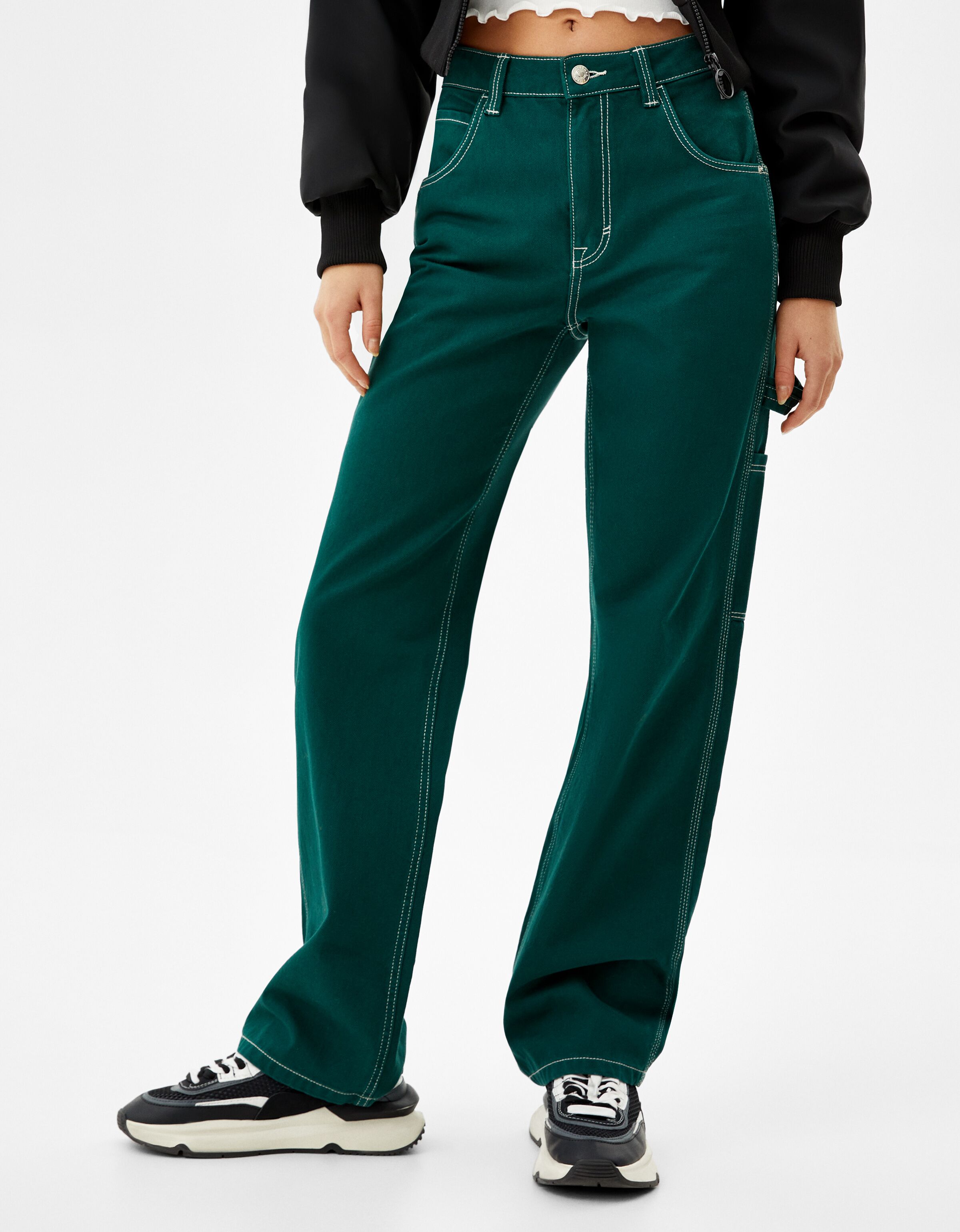 Twill contrast carpenter trousers 