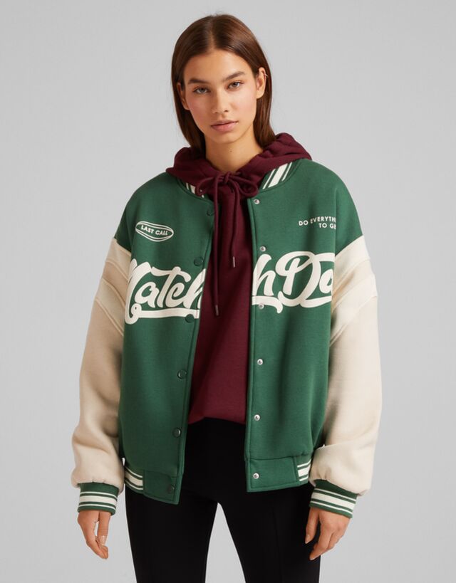 bershka varsity jacket