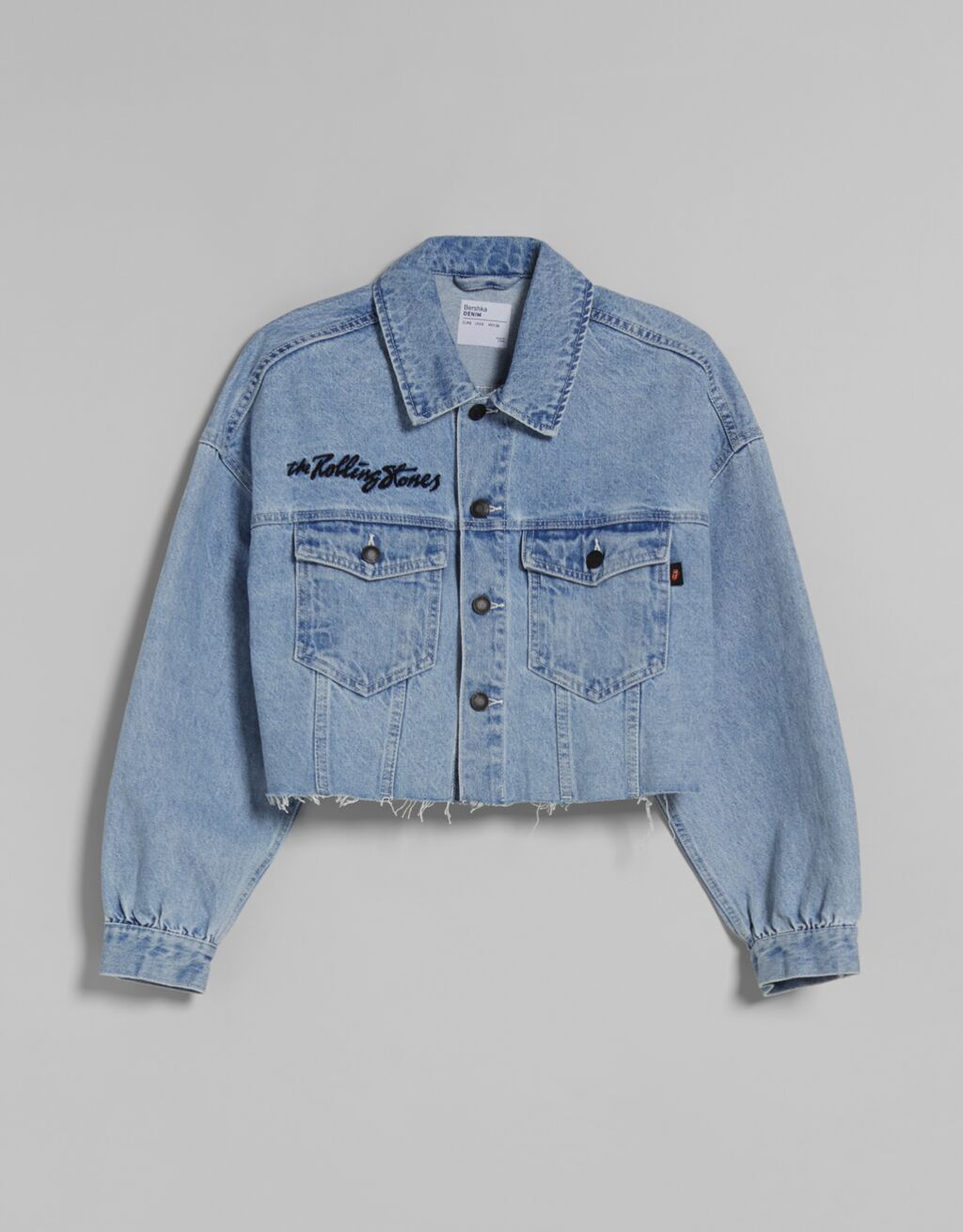 rolling stones denim jacket zara