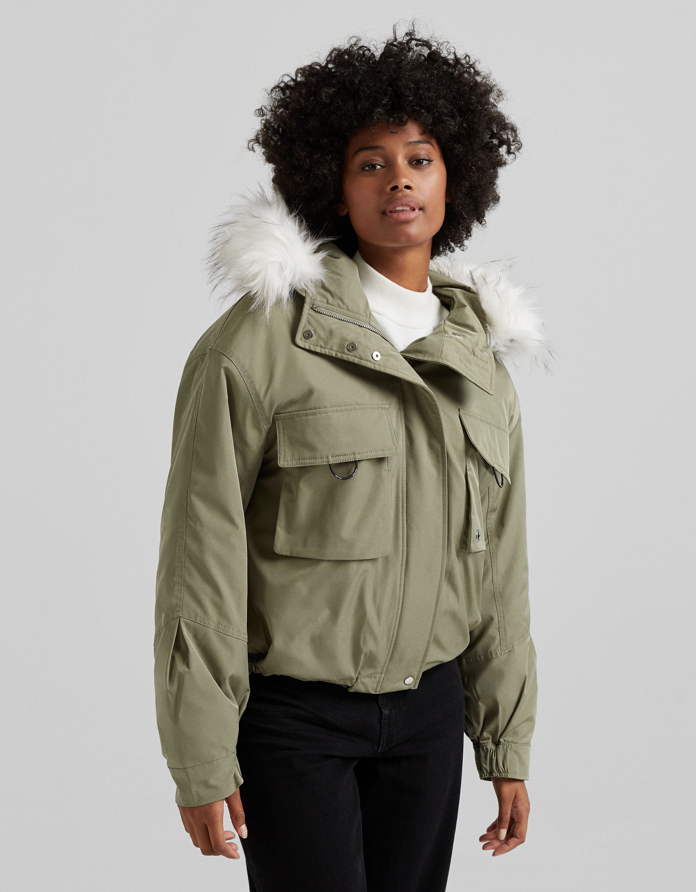 bershka parka jacket