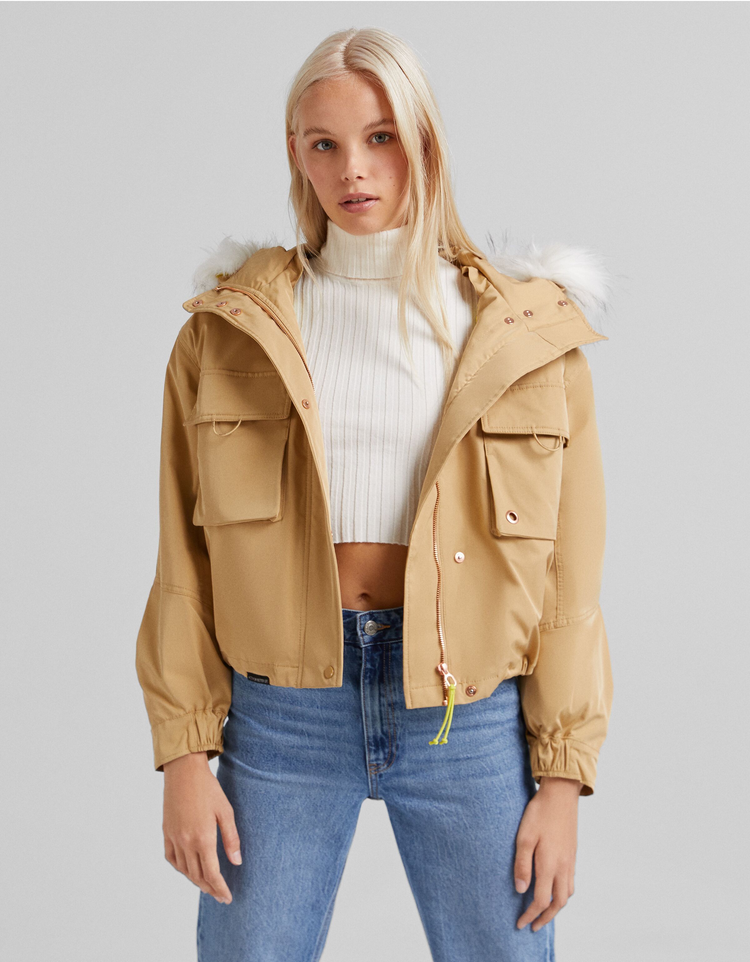 bershka parka jacket