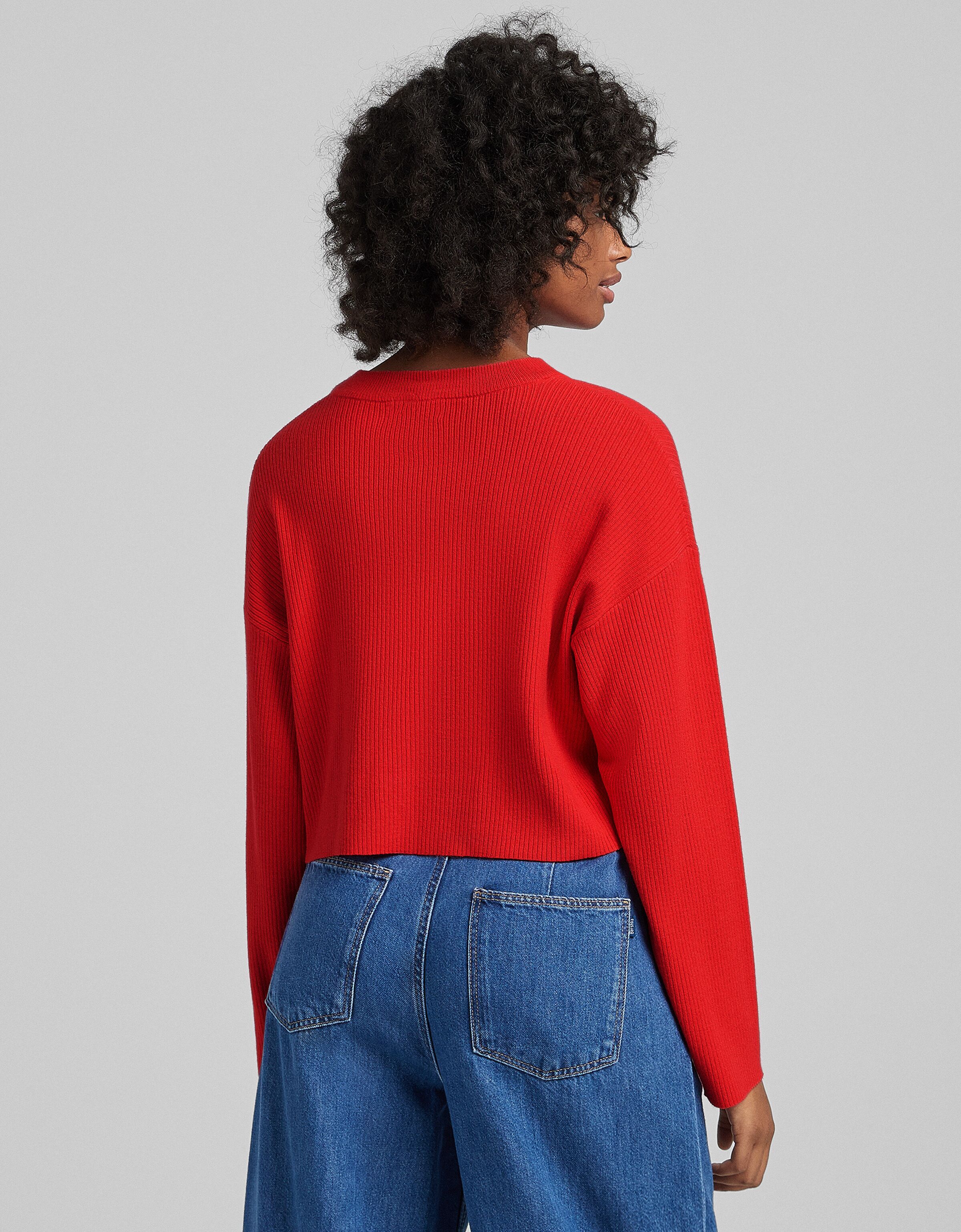 bershka red jumper