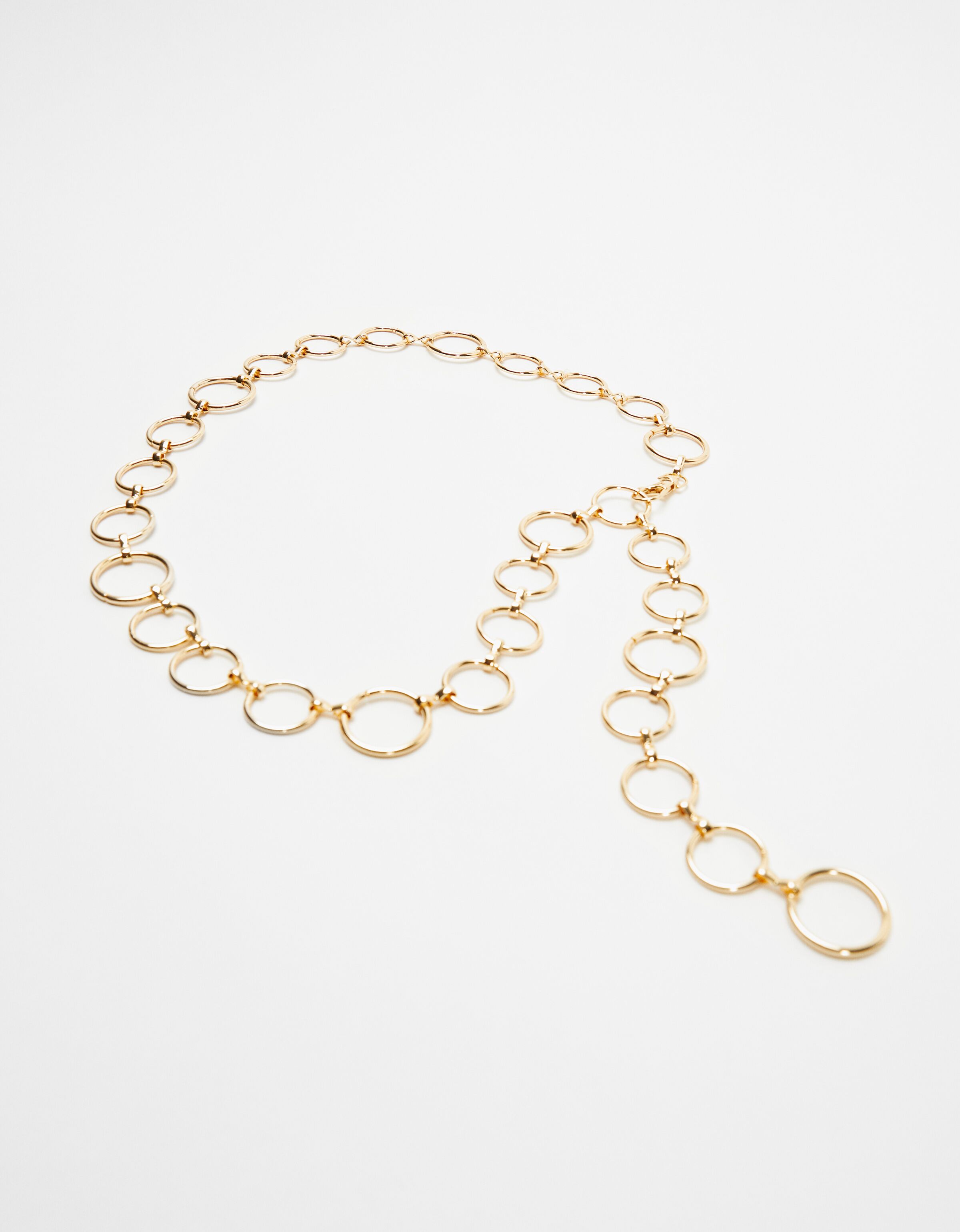 Chain belt with rings - Woman | Bershka