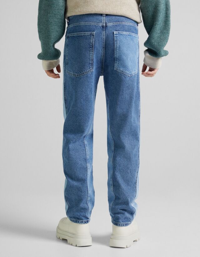 Two-tone overshirt and jeans set - Twin 