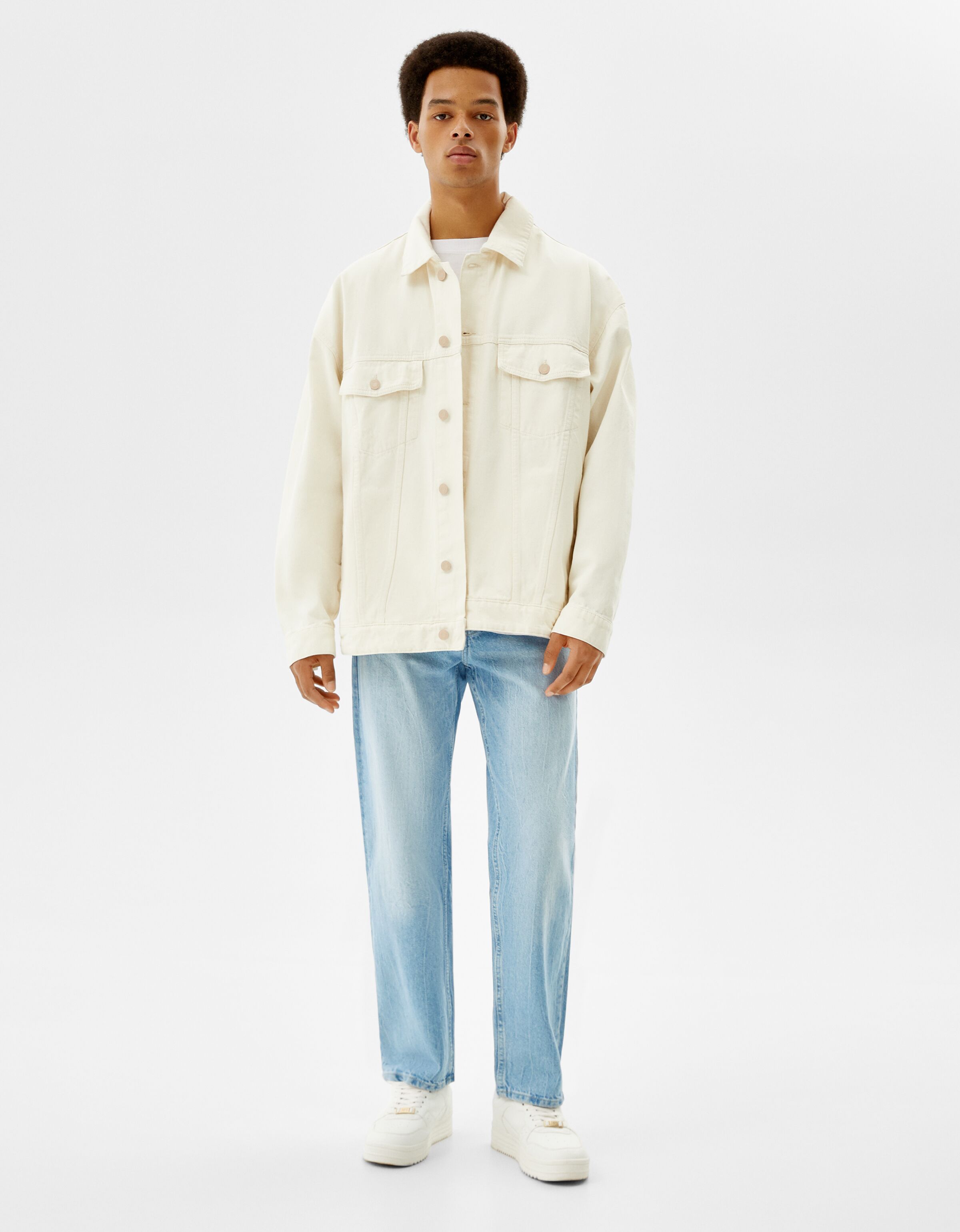 Wide-leg '90s jeans - Jeans - Man | Bershka