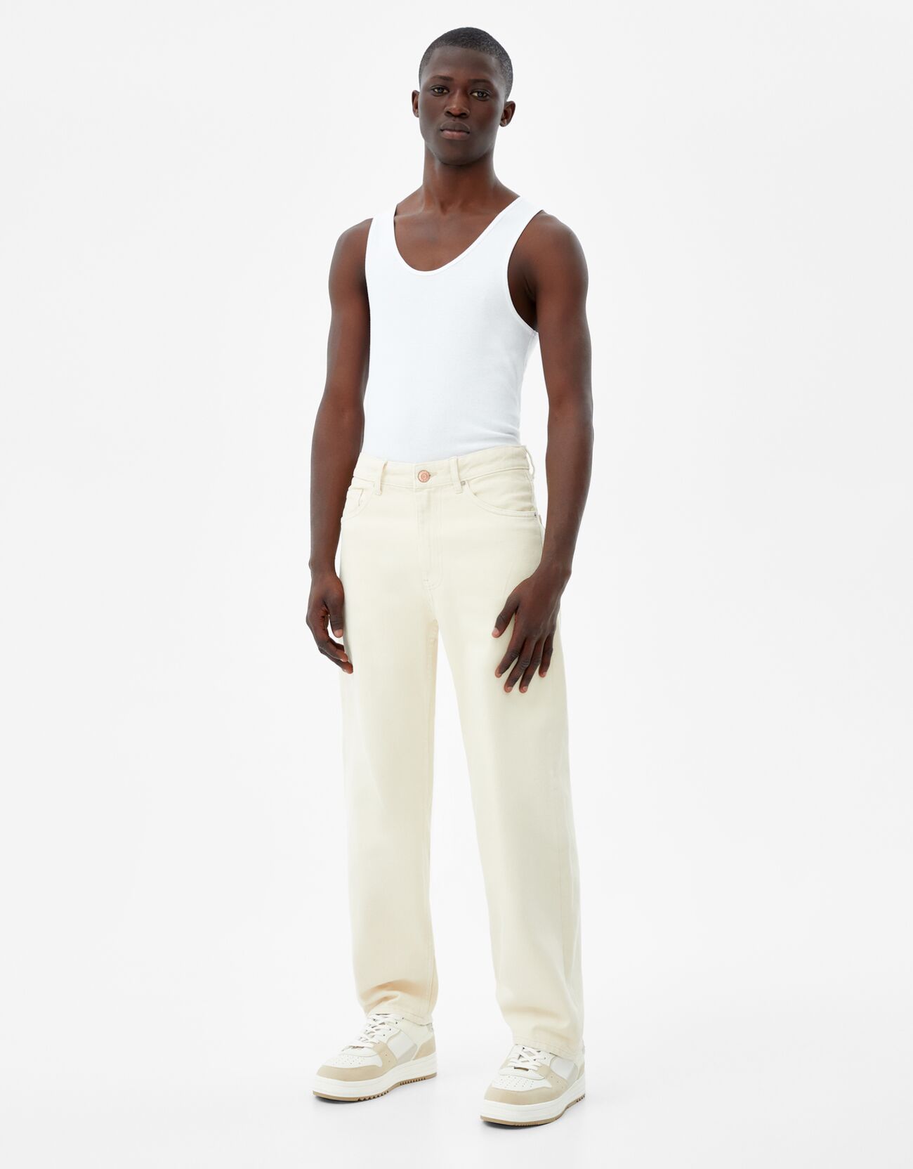 Wide-leg '90s jeans - Jeans - Man | Bershka