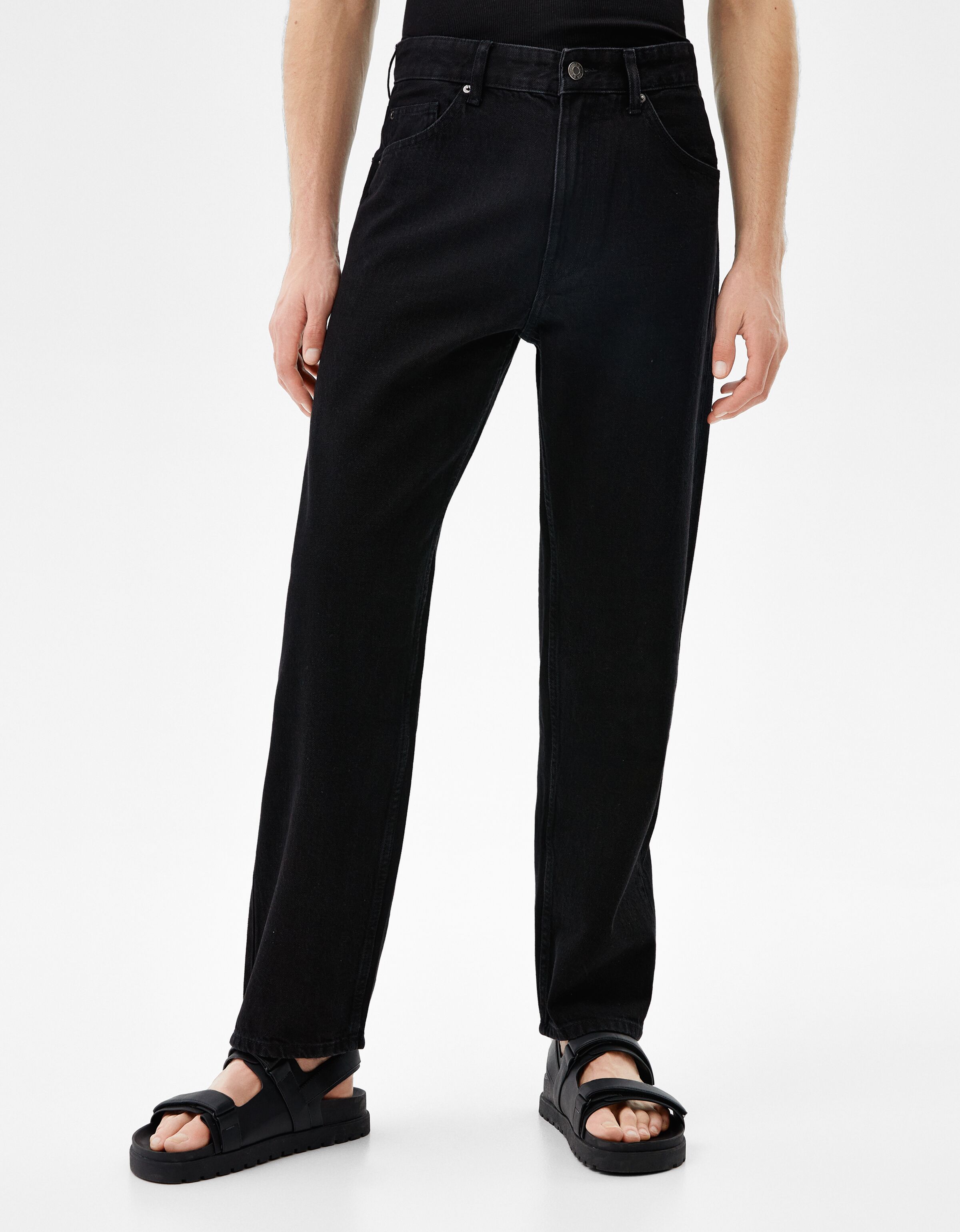 Wide-leg '90s jeans - Man | Bershka