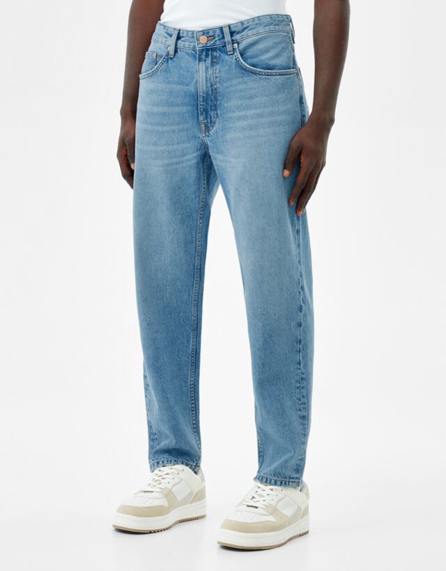 Straight fit vintage jeans - Man | Bershka