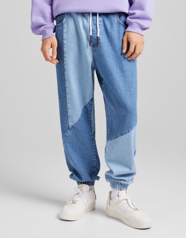 Patchwork jogging jeans - Jeans - Man | Bershka