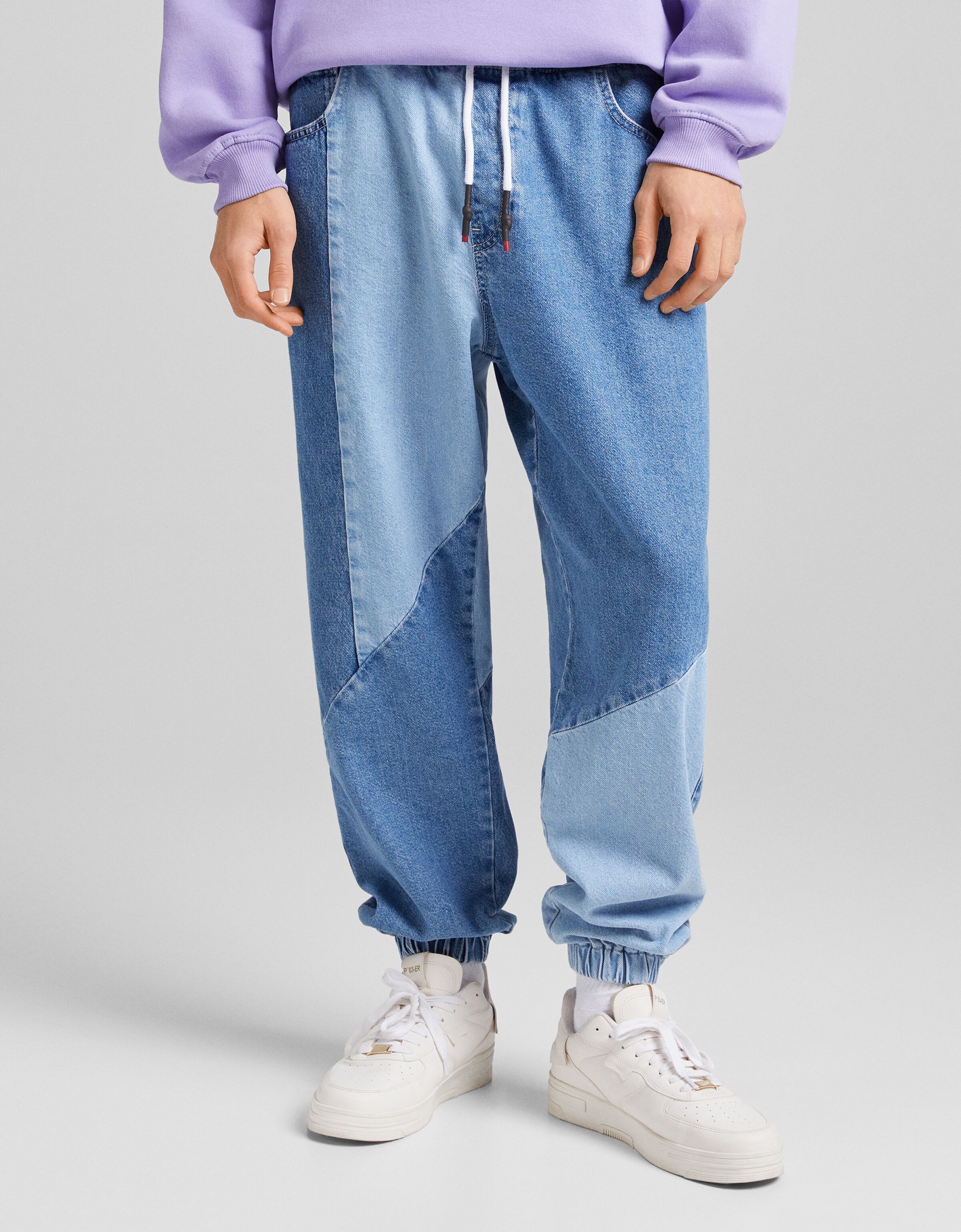 Patchwork jogging jeans - Jeans - Man | Bershka