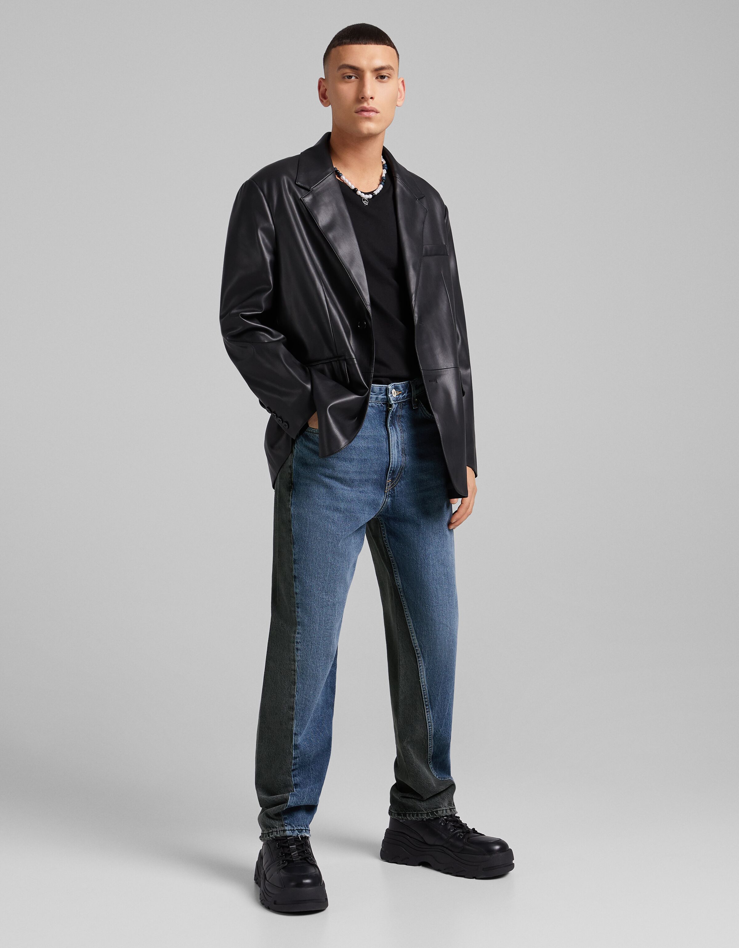 90s two-tone jeans - Man | Bershka