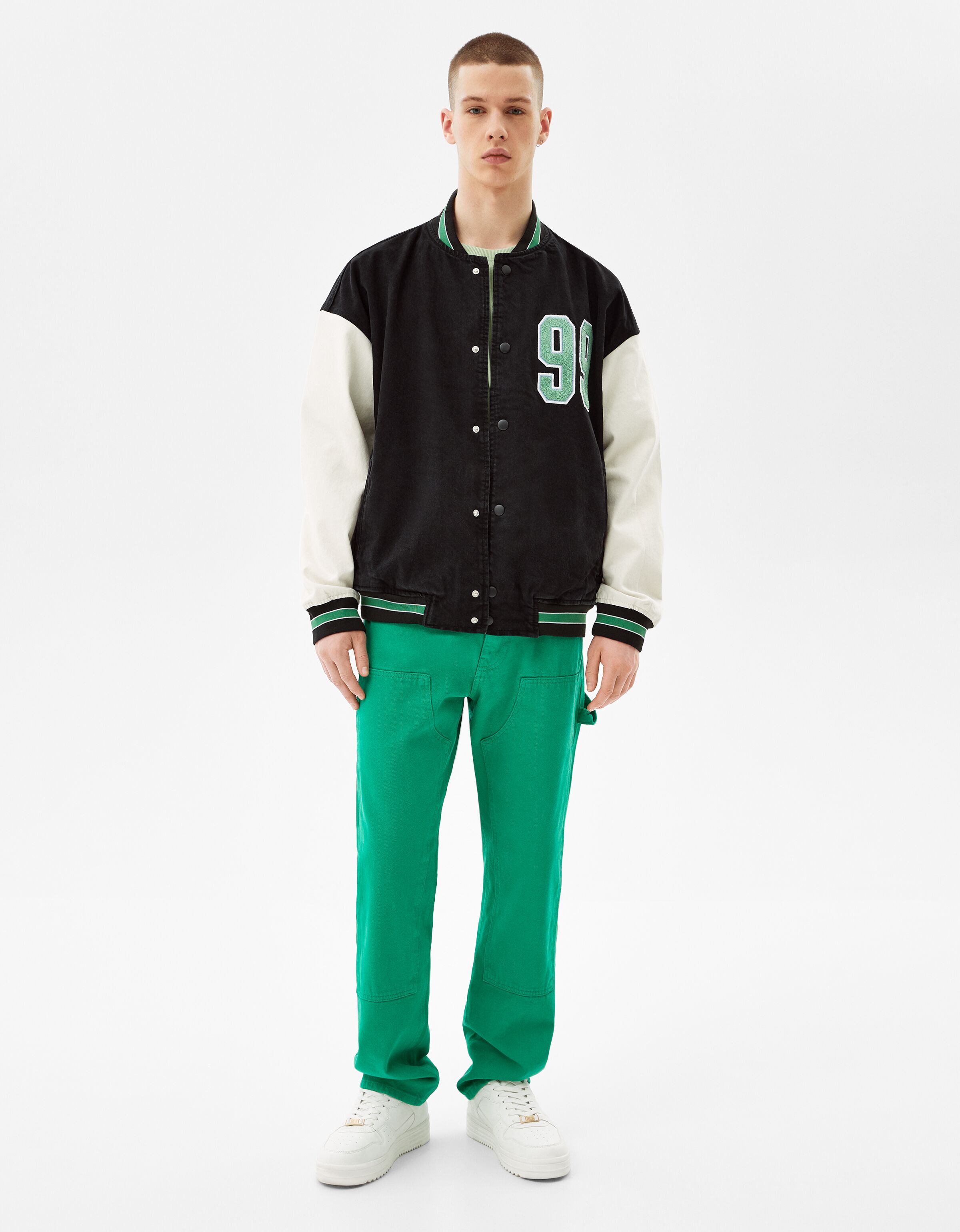 Coloured carpenter jeans - Man | Bershka