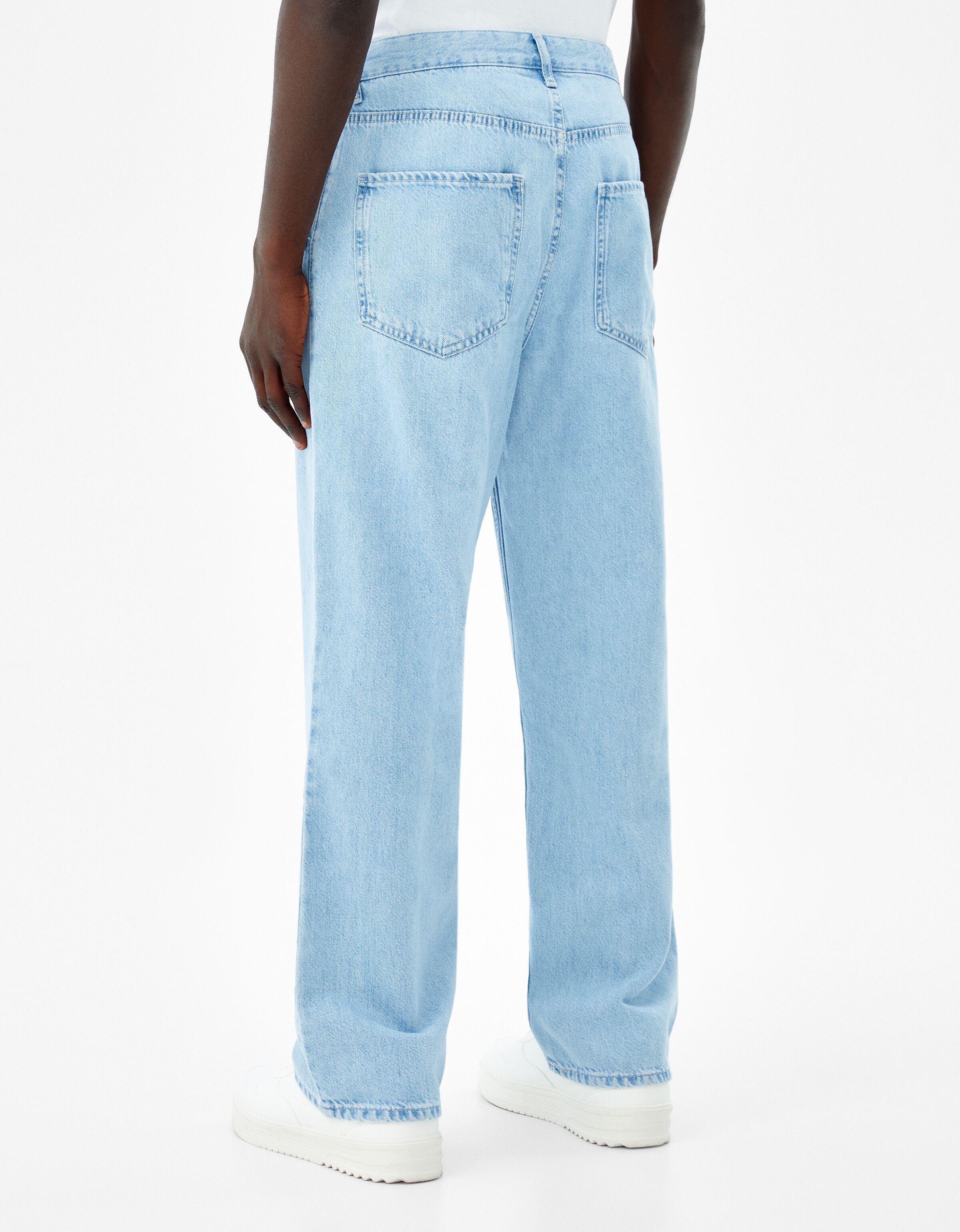 Zweifarbige Im - Jean Droit Khaki Femme | Jeans Bershka ⋆ Ferienhaus Monika