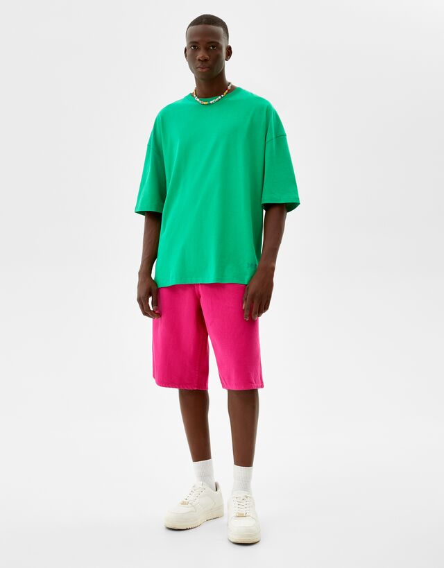Bermuda baggy color - Shorts y bermudas - Hombre | Bershka