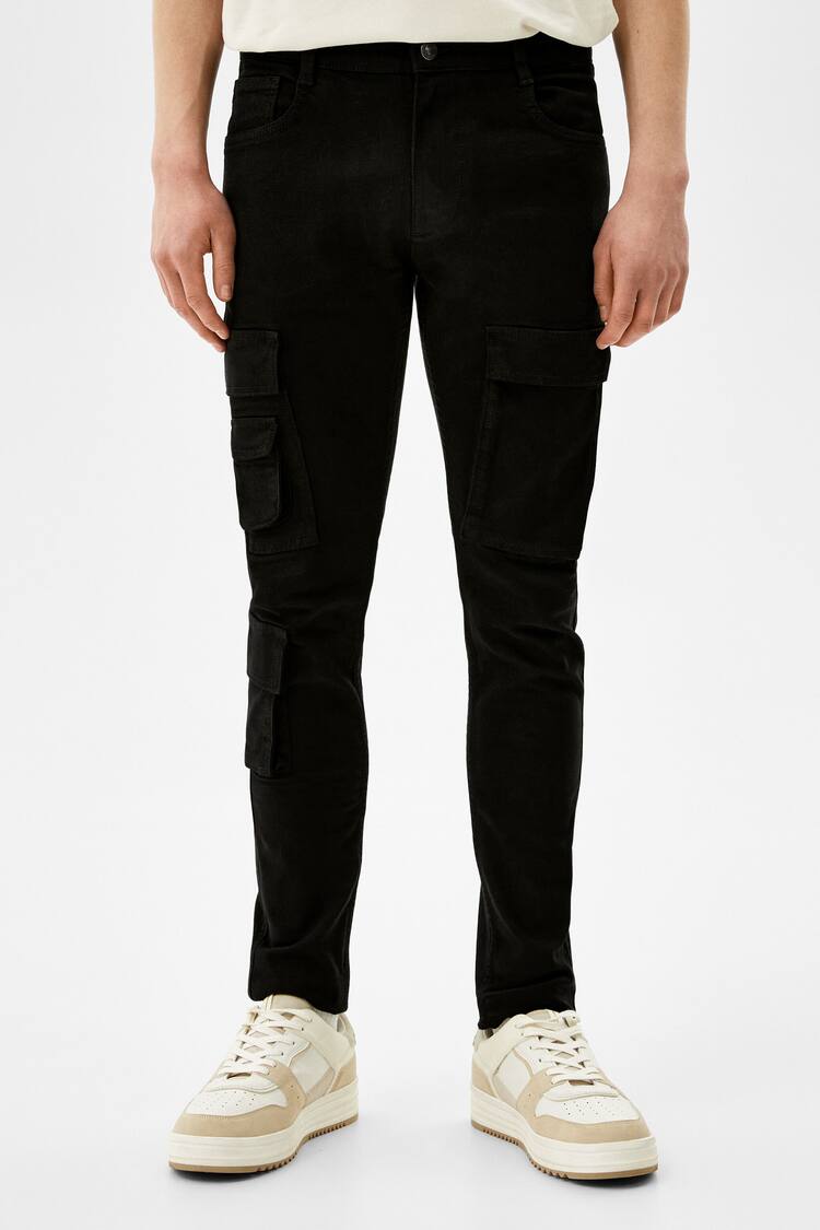 Multicargo skinny trousers