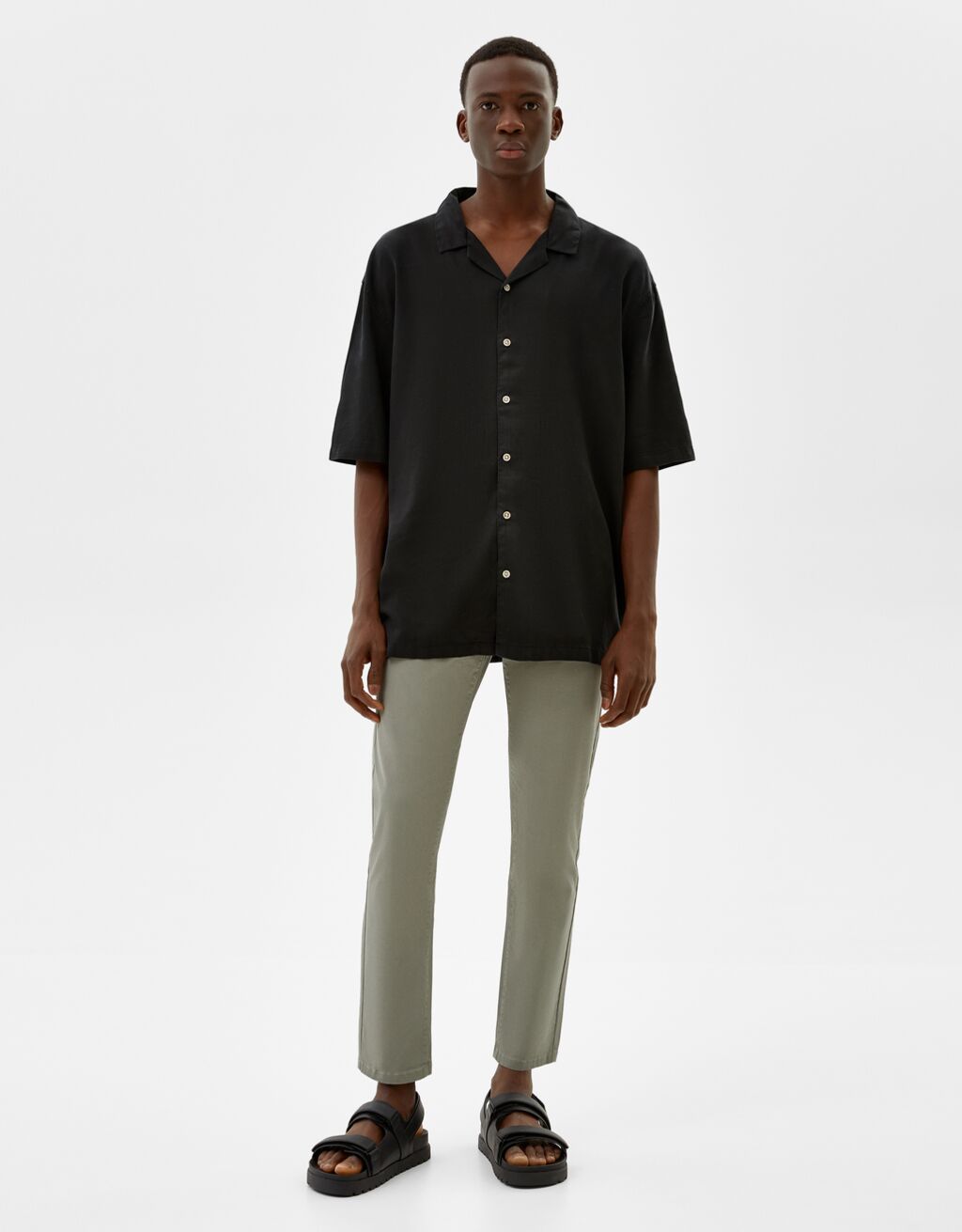 Pantalón chino algodón - Hombre | Bershka