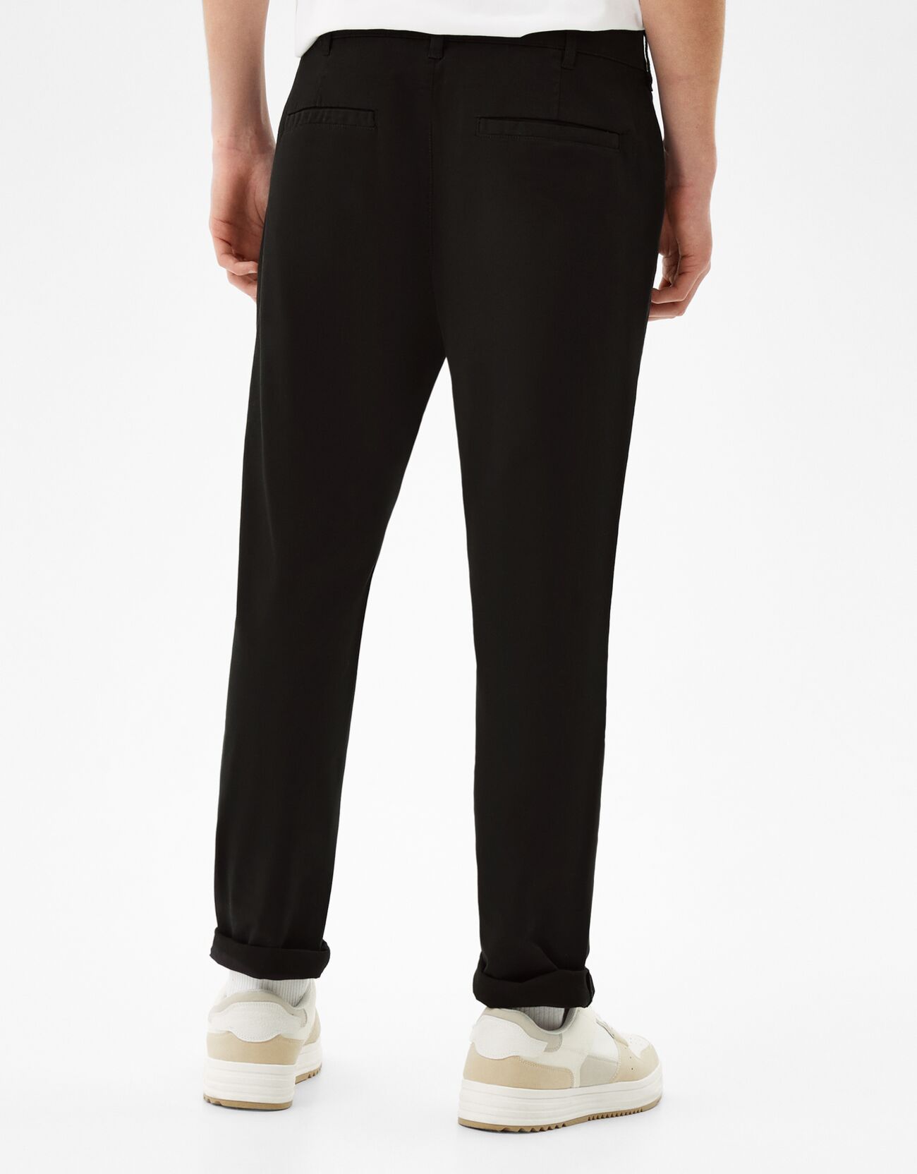 Bershka - Pantalón chino algodón