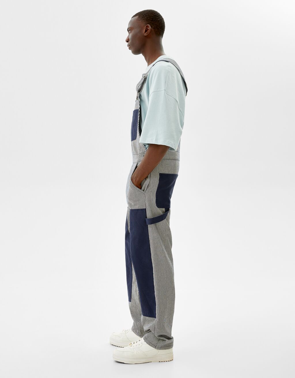Pantaloni salopette worker - Uomo | Bershka