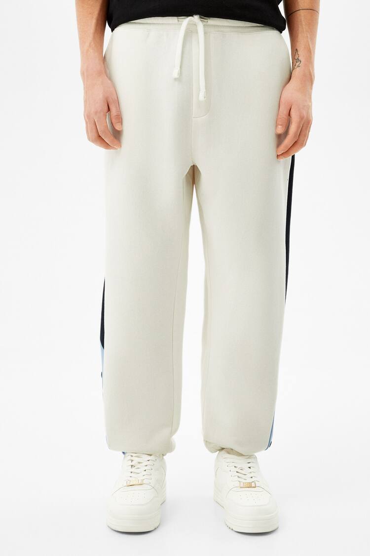 Joggers with snap buttons