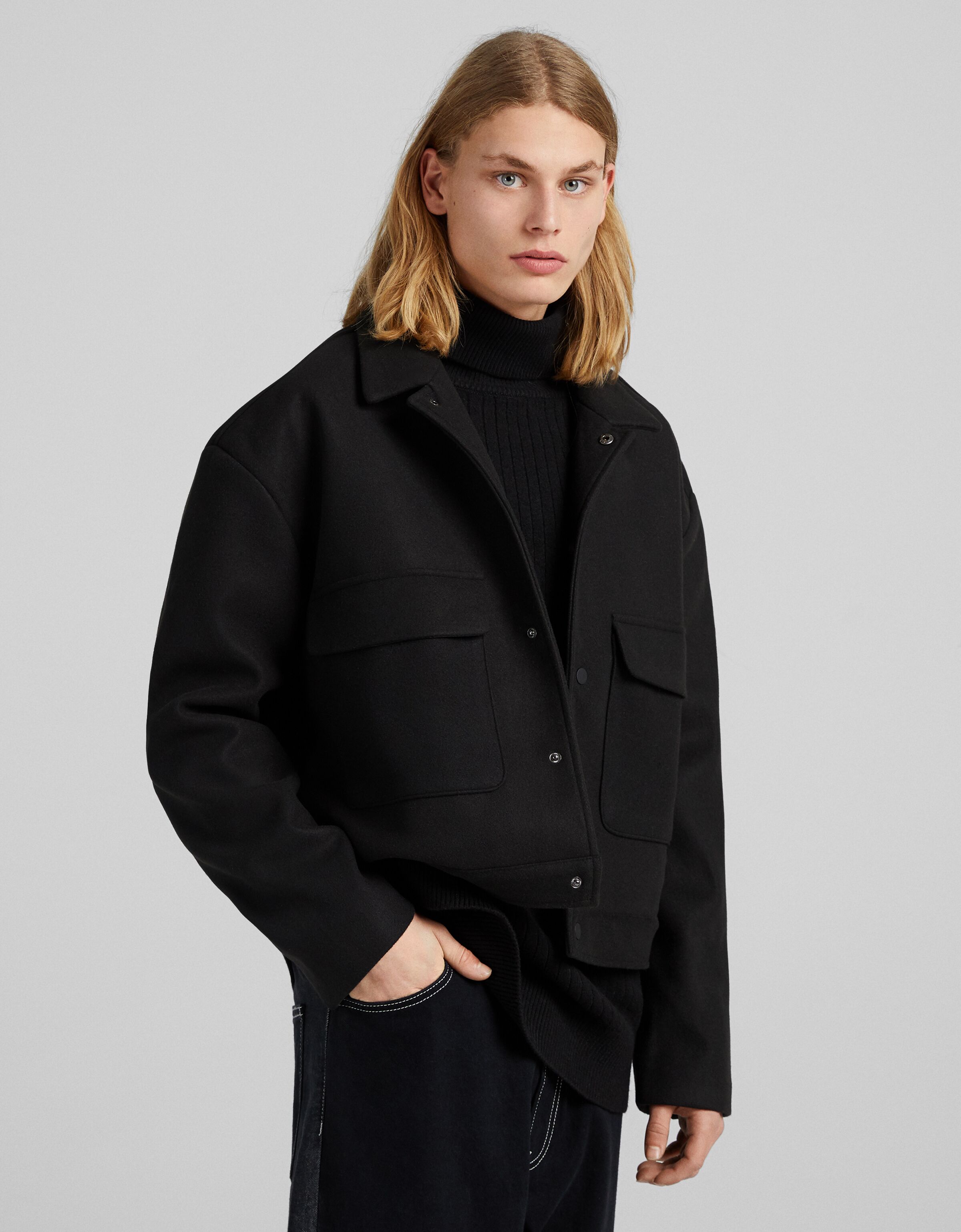 bershka wool jacket