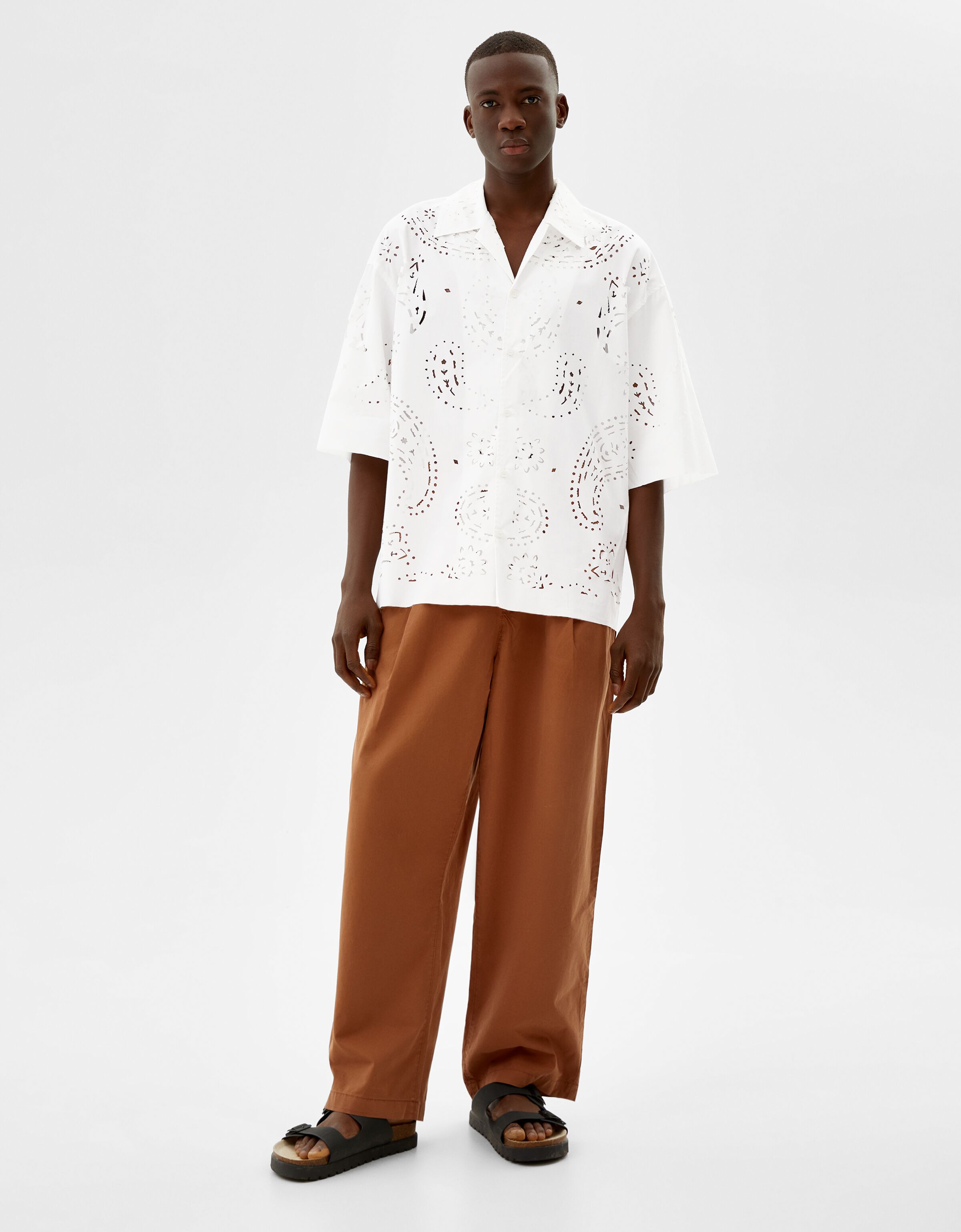 boxy fit short sleeve shirt - Shirts 