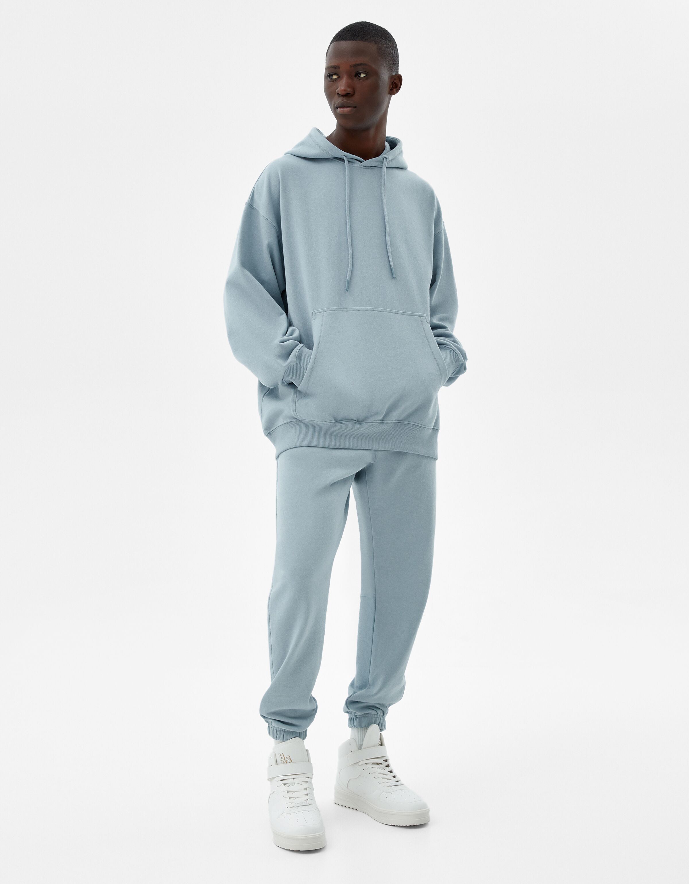 Sudadera capucha oversize - Hombre | Bershka
