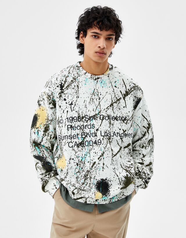 sweatshirt homem bershka