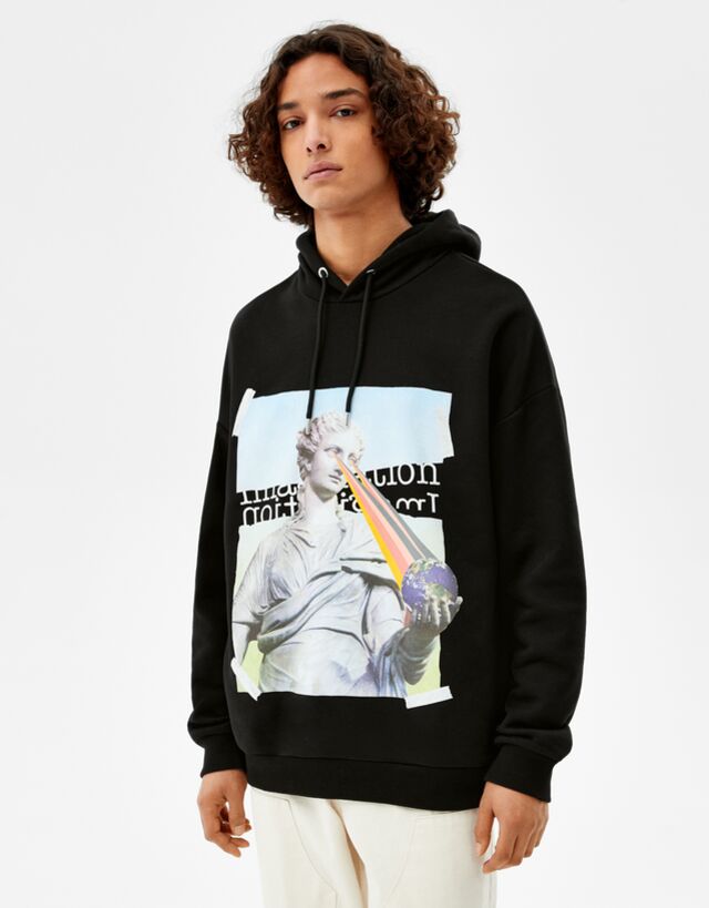 sweatshirt homem bershka