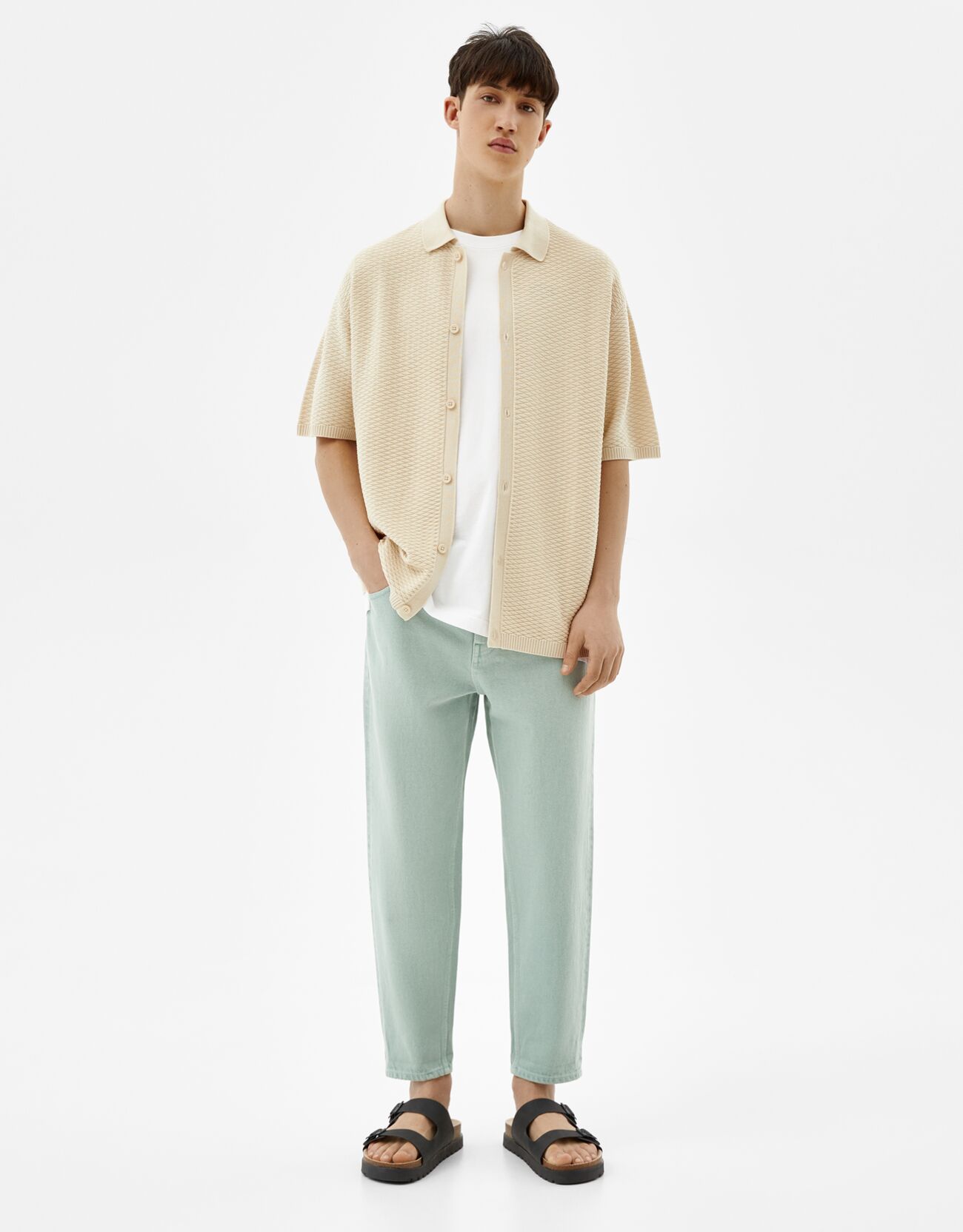 camisas bershka homem